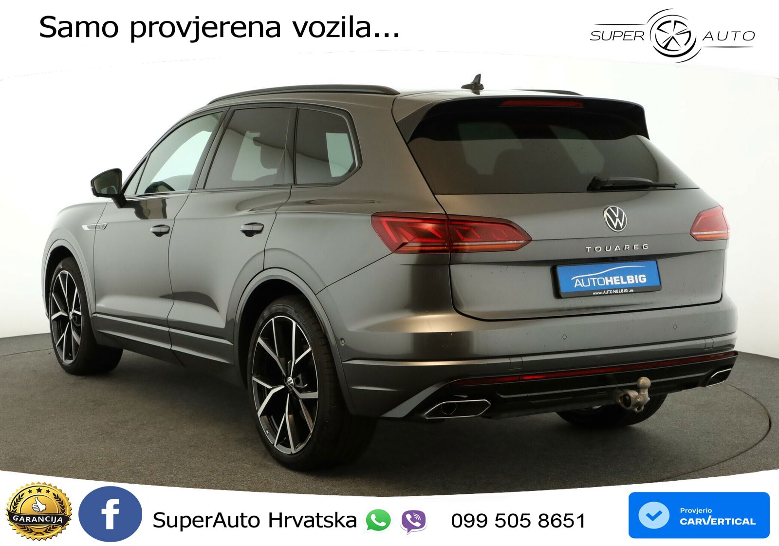 Volkswagen Touareg 3.0 V6 TDI (286 KS) 4MOTION Tiptronic R-Line ZRAČNI+ACC+GR SJED+KAM+PANO