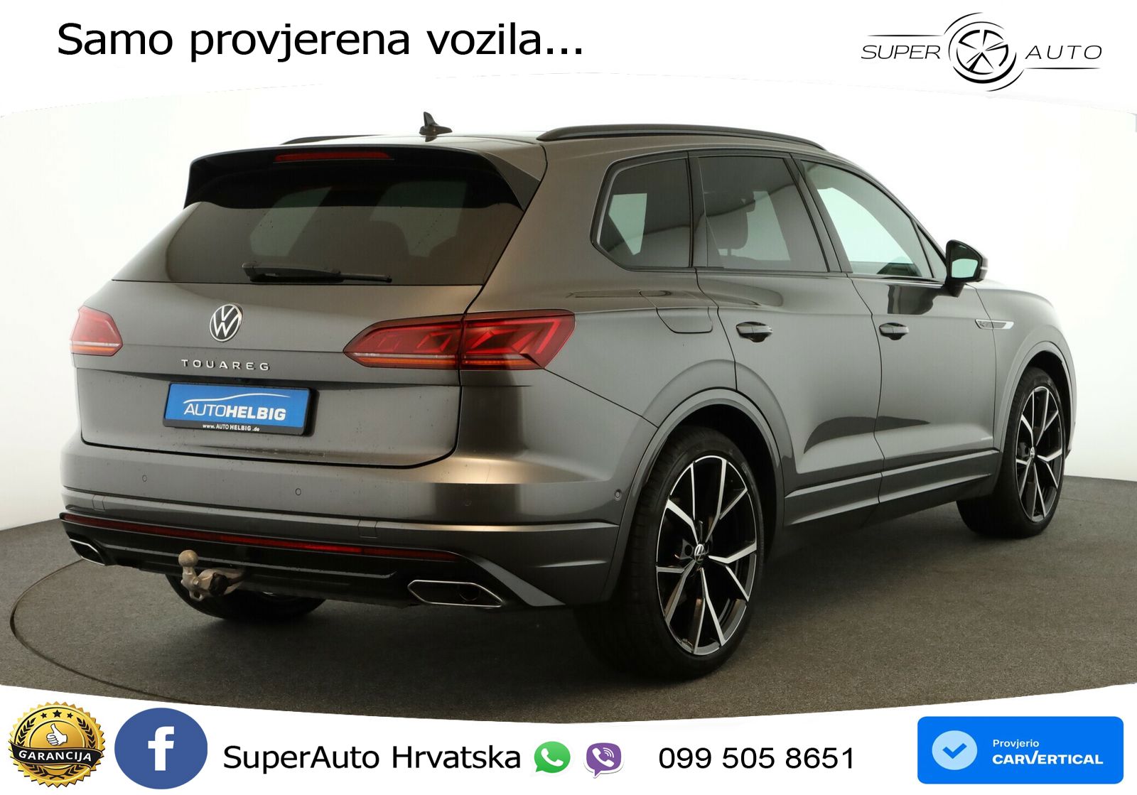 Volkswagen Touareg 3.0 V6 TDI (286 KS) 4MOTION Tiptronic R-Line ZRAČNI+ACC+GR SJED+KAM+PANO