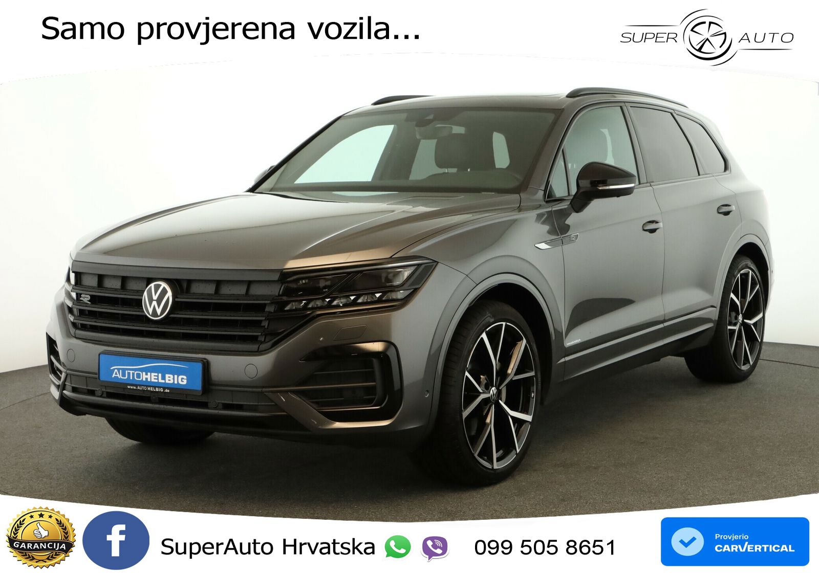 Volkswagen Touareg 3.0 V6 TDI (286 KS) 4MOTION Tiptronic R-Line ZRAČNI+ACC+GR SJED+KAM+PANO