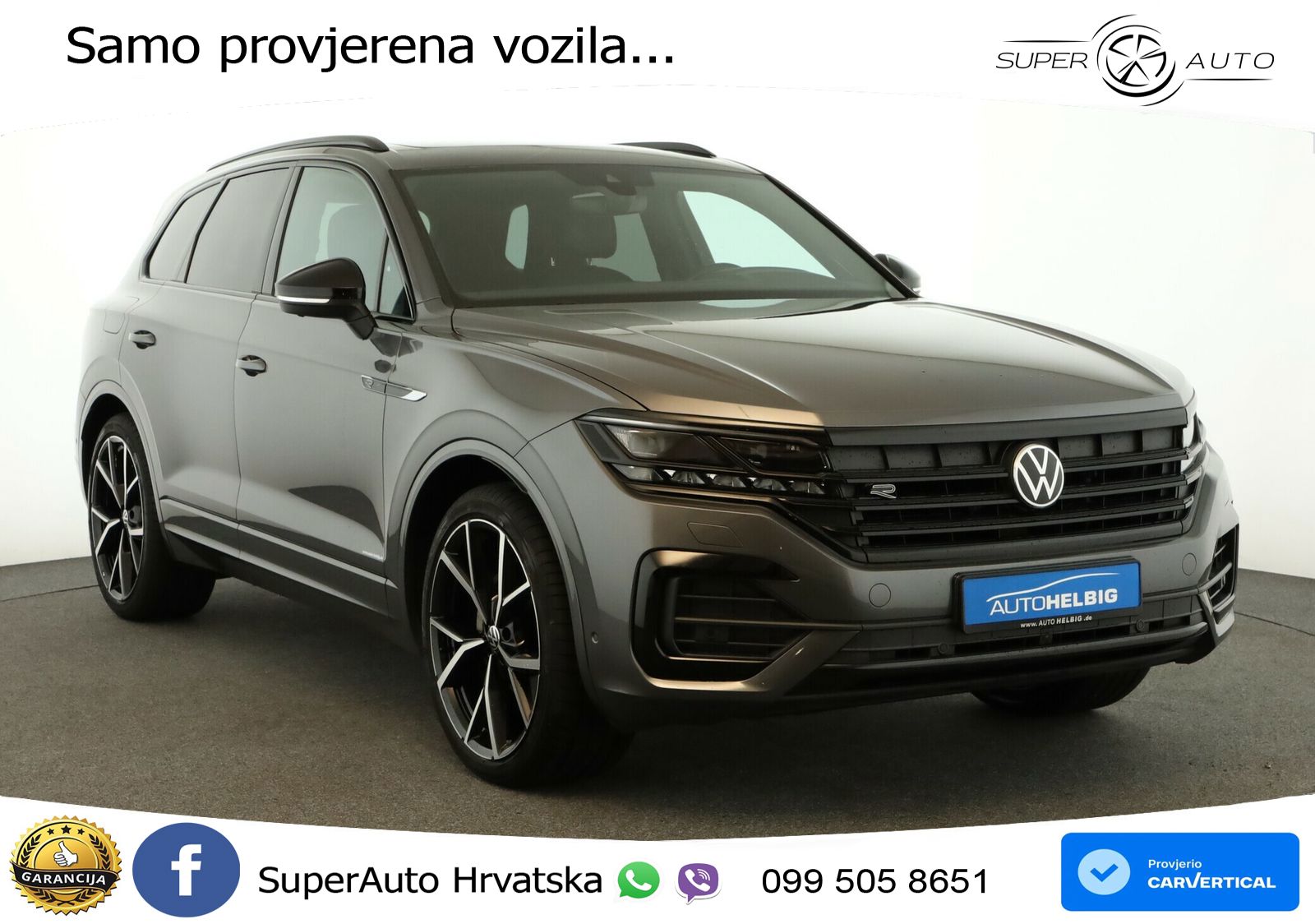 Volkswagen Touareg 3.0 V6 TDI (286 KS) 4MOTION Tiptronic R-Line ZRAČNI+ACC+GR SJED+KAM+PANO