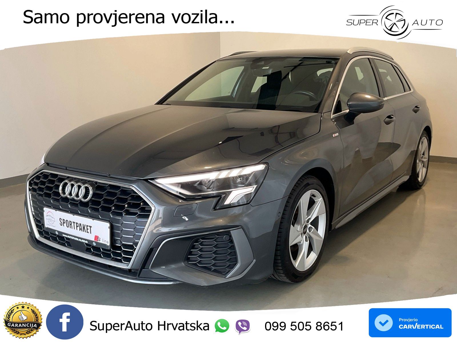 Audi A3 35 TDI (150 KS) S tronic S line LED+GR SJED+ACC