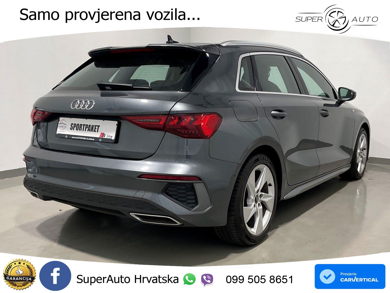 Audi A3 35 TDI (150 KS) S tronic S line LED+GR SJED+ACC