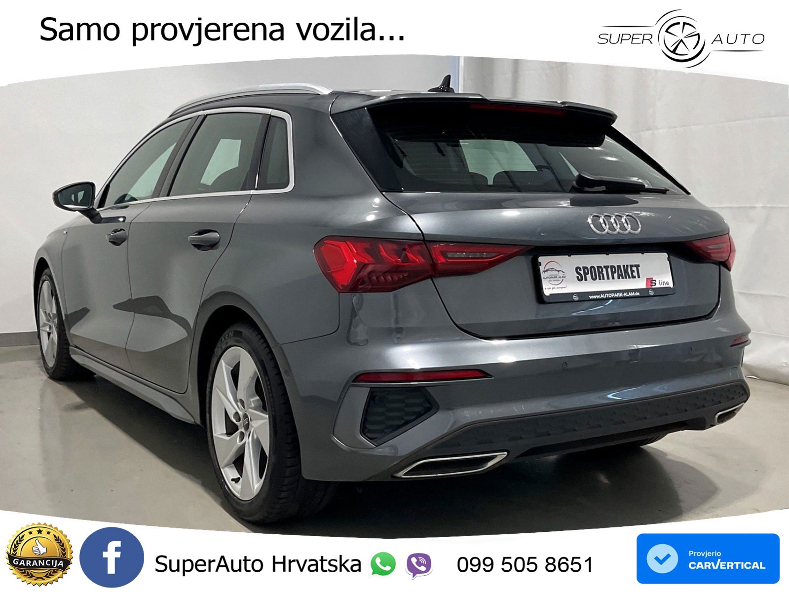 Audi A3 35 TDI (150 KS) S tronic S line LED+GR SJED+ACC