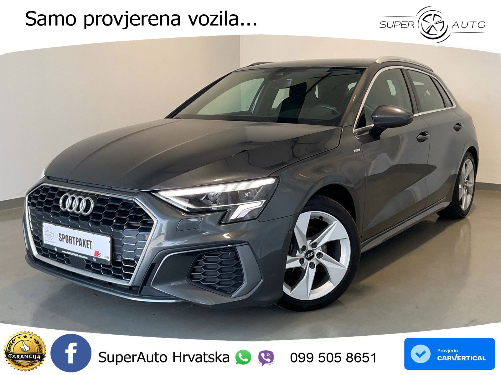 Audi A3 35 TDI (150 KS) S tronic S line LED+GR SJED+ACC