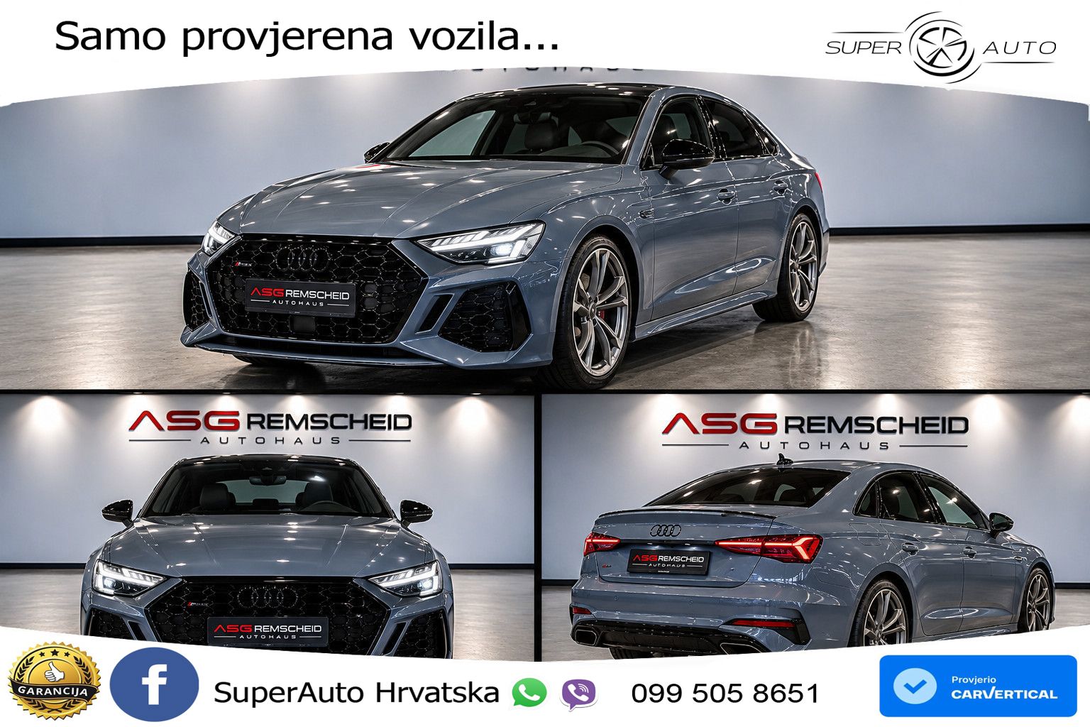 Audi RS3 Sedan 2.5 TFSI (400 KS) quattro S tronic MATRIX+GR SJED+KAM