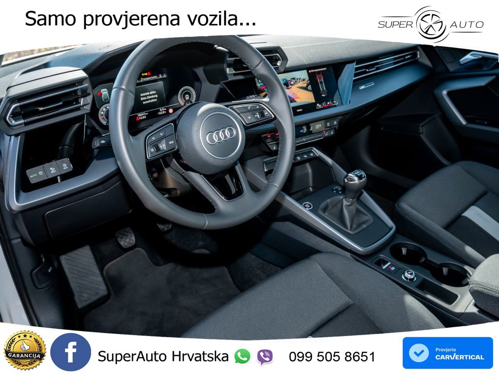 Audi A3 35 TFSI (150 KS) advanced LED+GR SJED+ACC