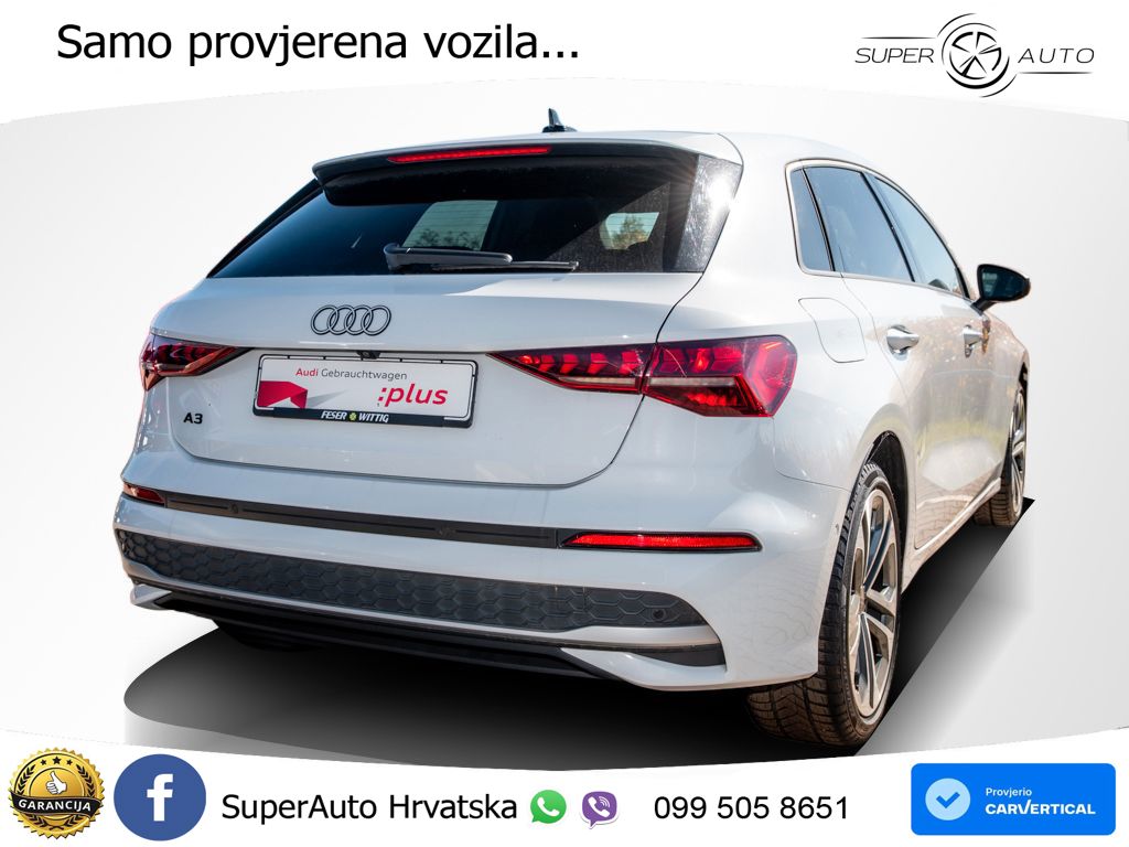 Audi A3 35 TFSI (150 KS) advanced LED+GR SJED+ACC