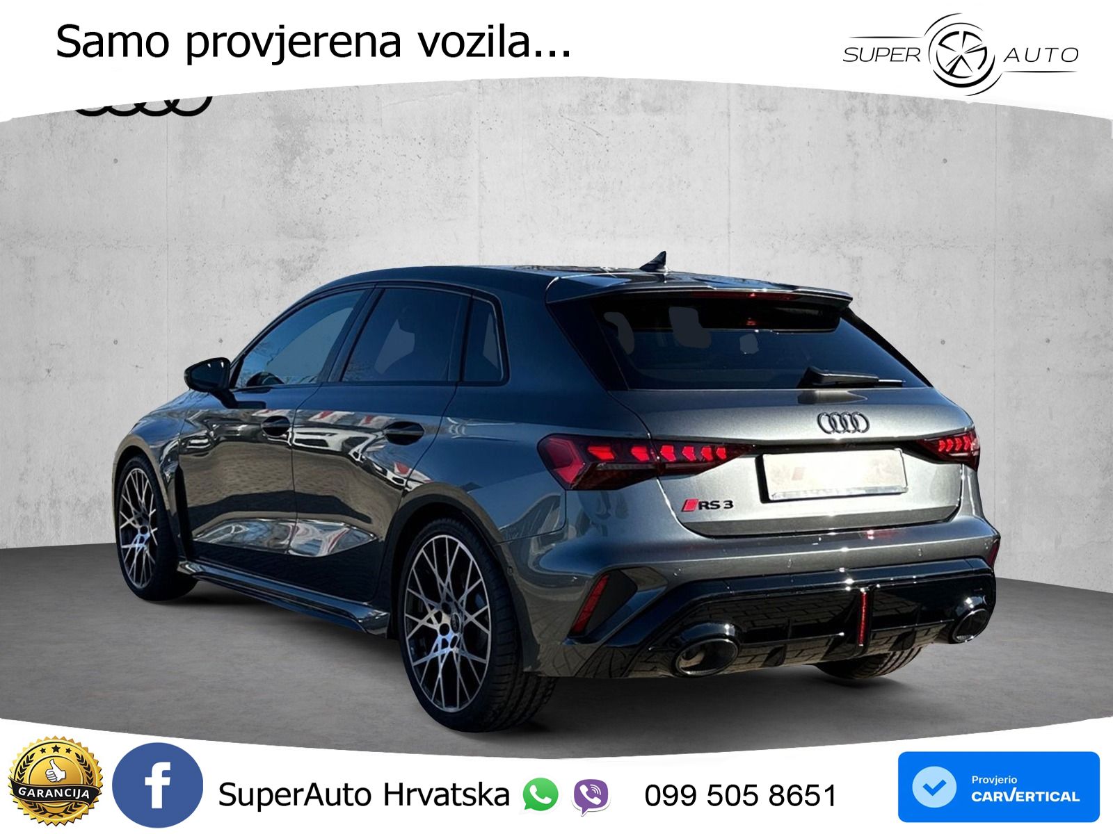 Audi RS3 Sedan 2.5 TFSI (400 KS) quattro S tronic LED+GR SJED+ACC