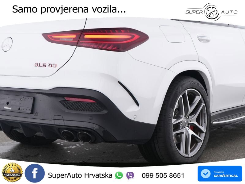 Mercedes AMG GLE Coupe 53 (544 KS) 4MATIC+ AMG SPEEDSHIFT TCT 9G ACC+HEAD+GR SJED+360+PANO