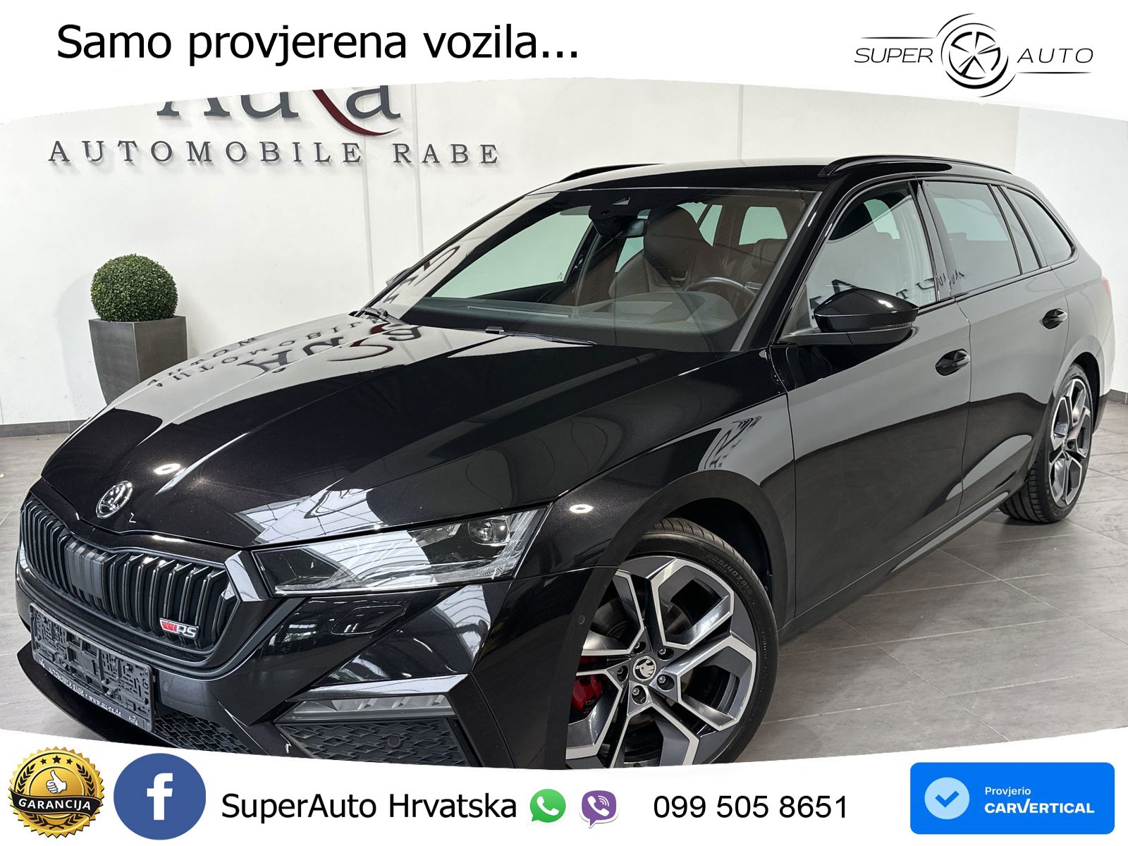 Škoda Octavia Combi RS 2.0 TDI (200 KS) DSG LED+GR SJED+ACC