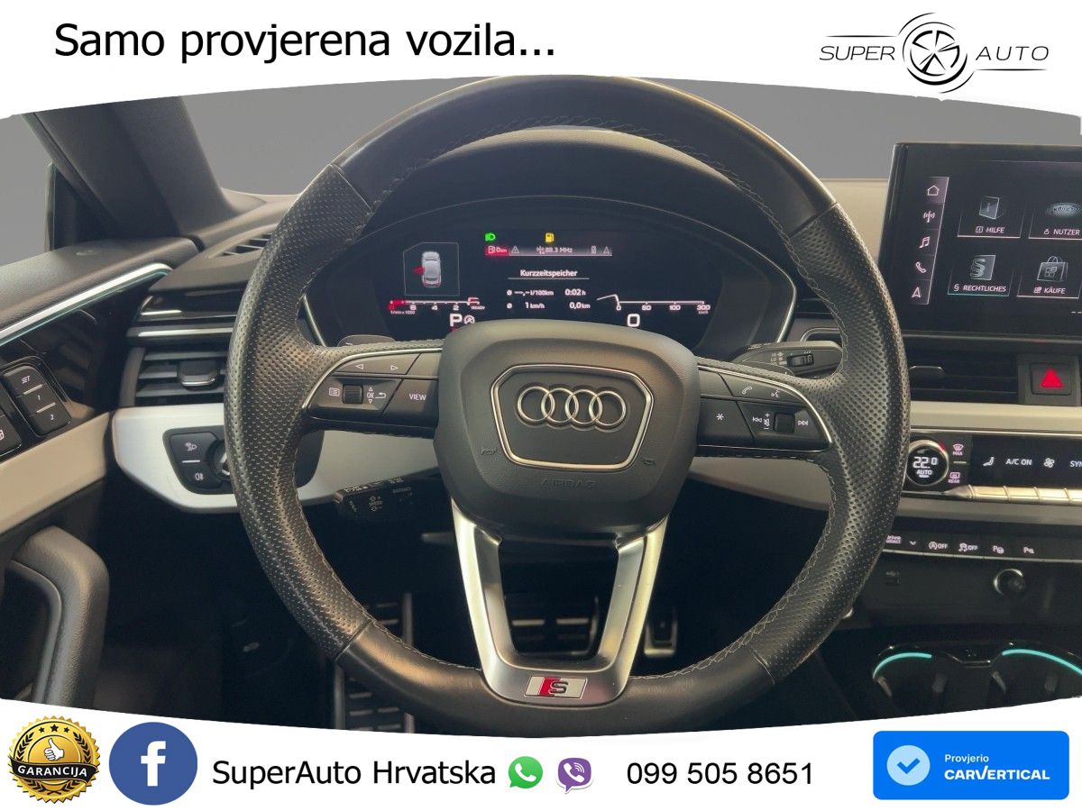 Audi A5 Sportback 45 TFSI (265 KS) quattro S tronic S line MATRIX+GR SJED+KAM