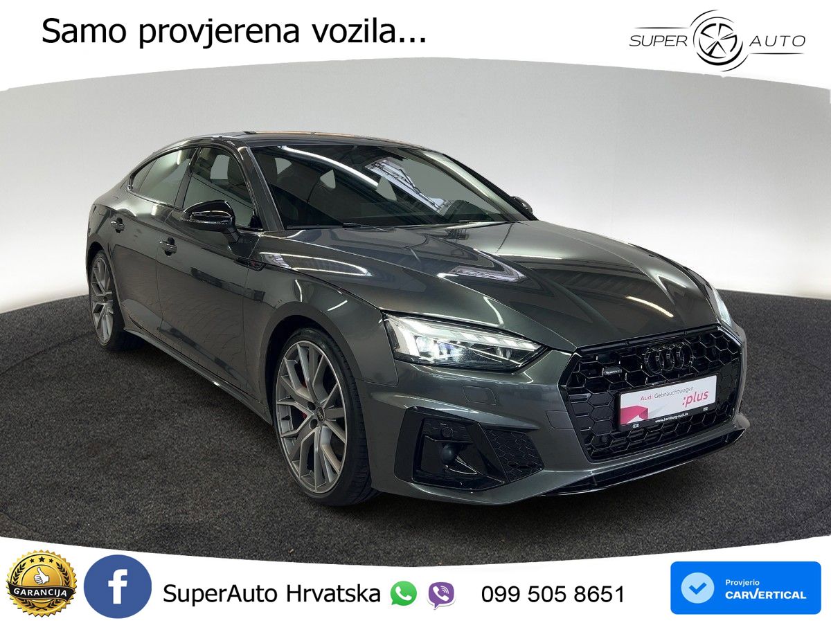 Audi A5 Sportback 45 TFSI (265 KS) quattro S tronic S line MATRIX+GR SJED+KAM