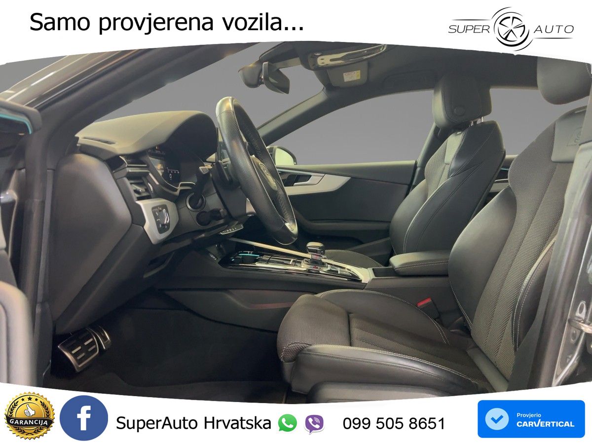 Audi A5 Sportback 45 TFSI (265 KS) quattro S tronic S line MATRIX+GR SJED+KAM