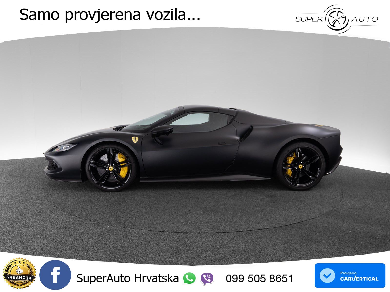 Ferrari 296 GTS 3.0 V6 (830 KS) F1 DCT LED+ACC