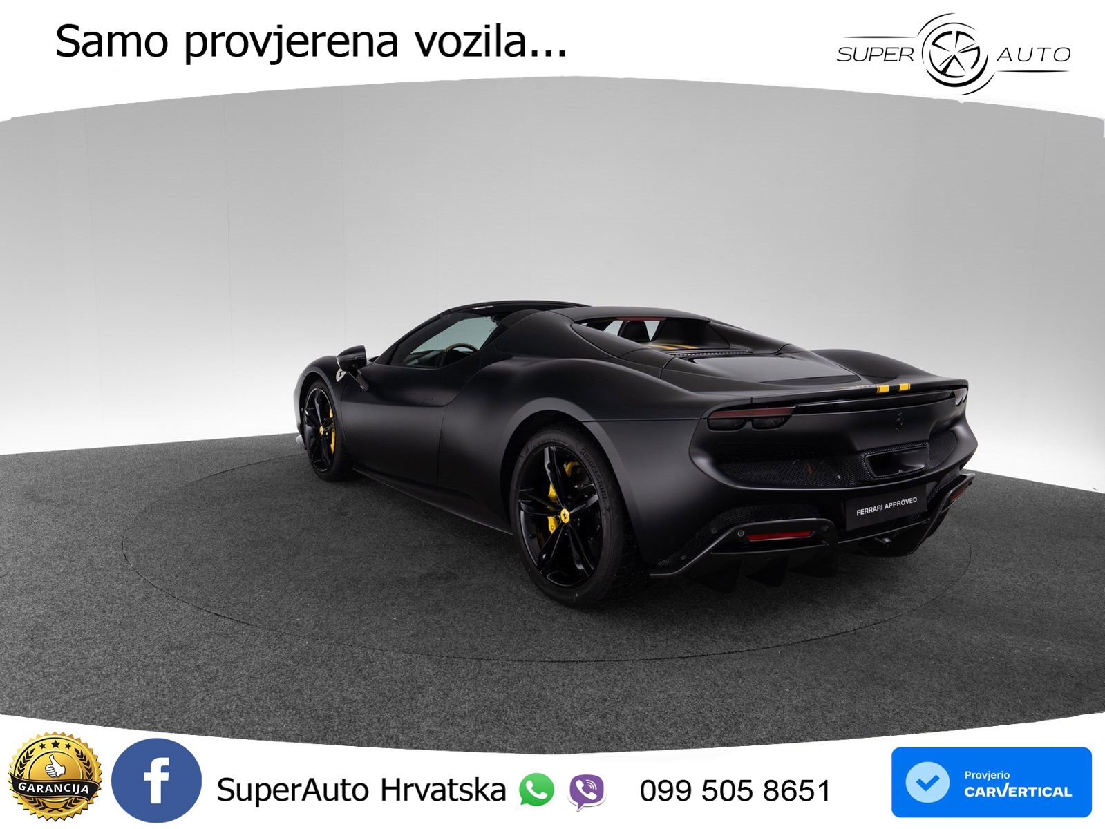 Ferrari 296 GTS 3.0 V6 (830 KS) F1 DCT LED+ACC