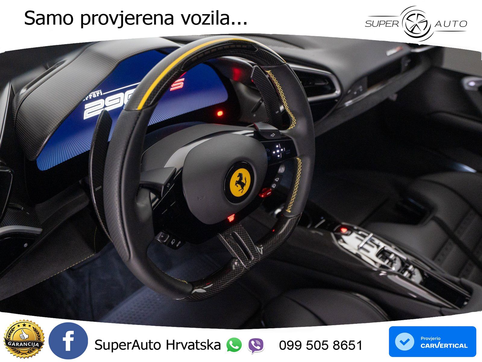 Ferrari 296 GTS 3.0 V6 (830 KS) F1 DCT LED+ACC