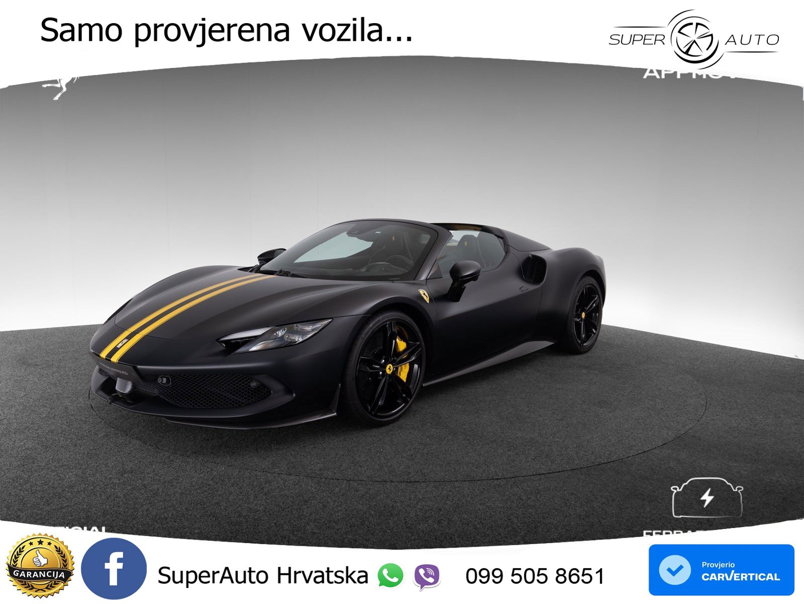 Ferrari 296 GTS 3.0 V6 (830 KS) F1 DCT LED+ACC