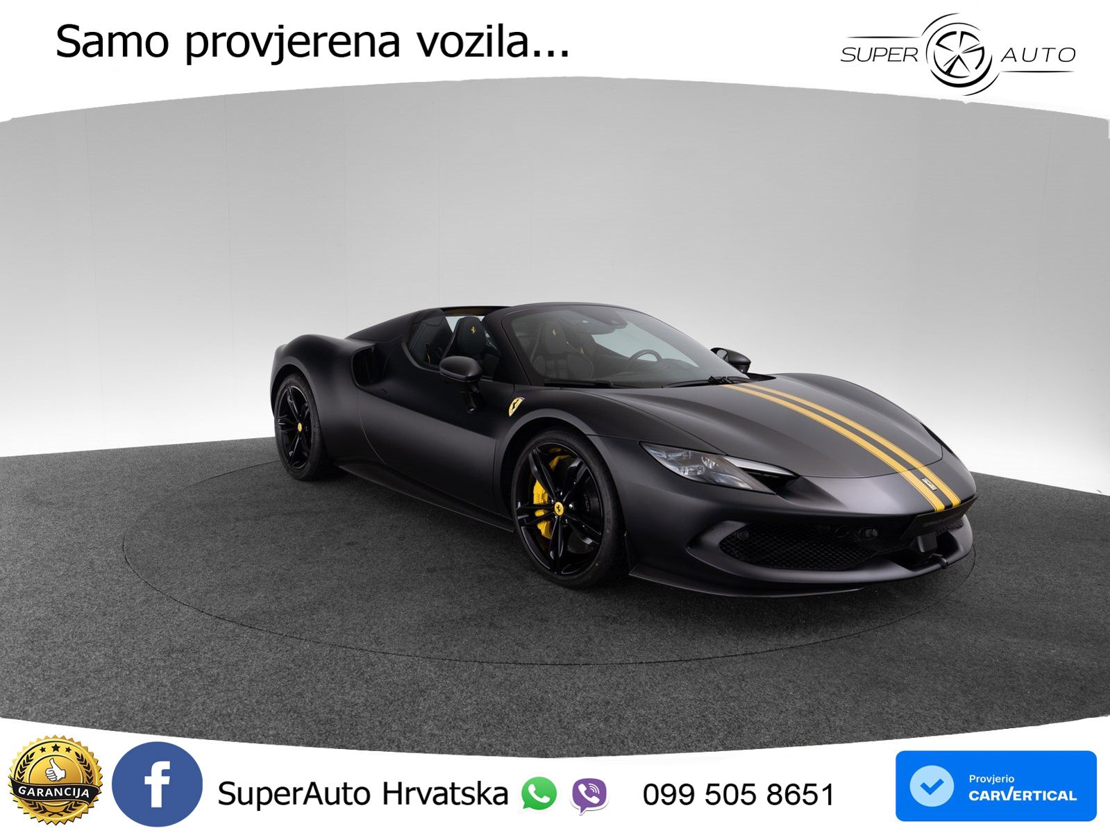 Ferrari 296 GTS 3.0 V6 (830 KS) F1 DCT LED+ACC