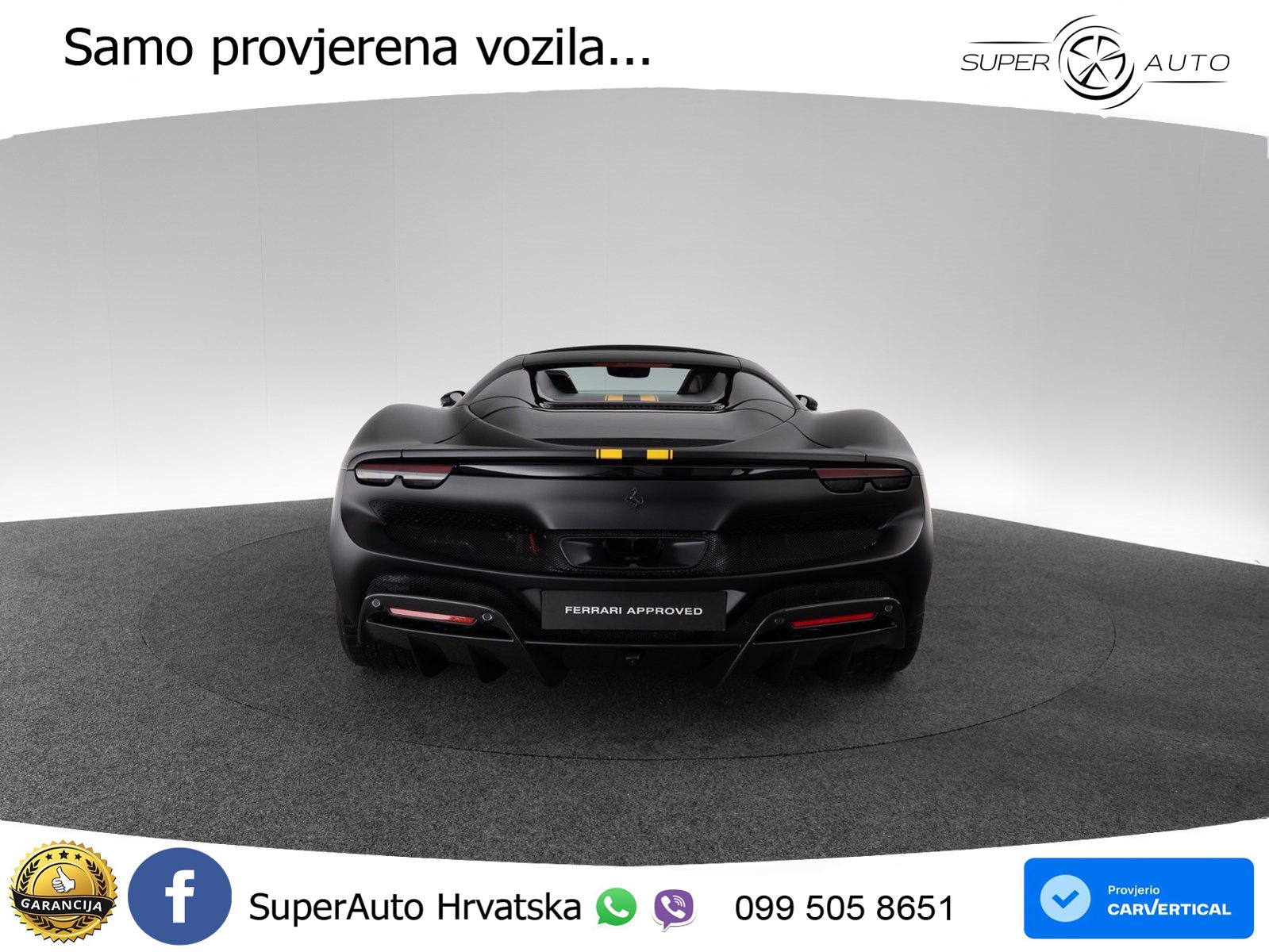 Ferrari 296 GTS 3.0 V6 (830 KS) F1 DCT LED+ACC