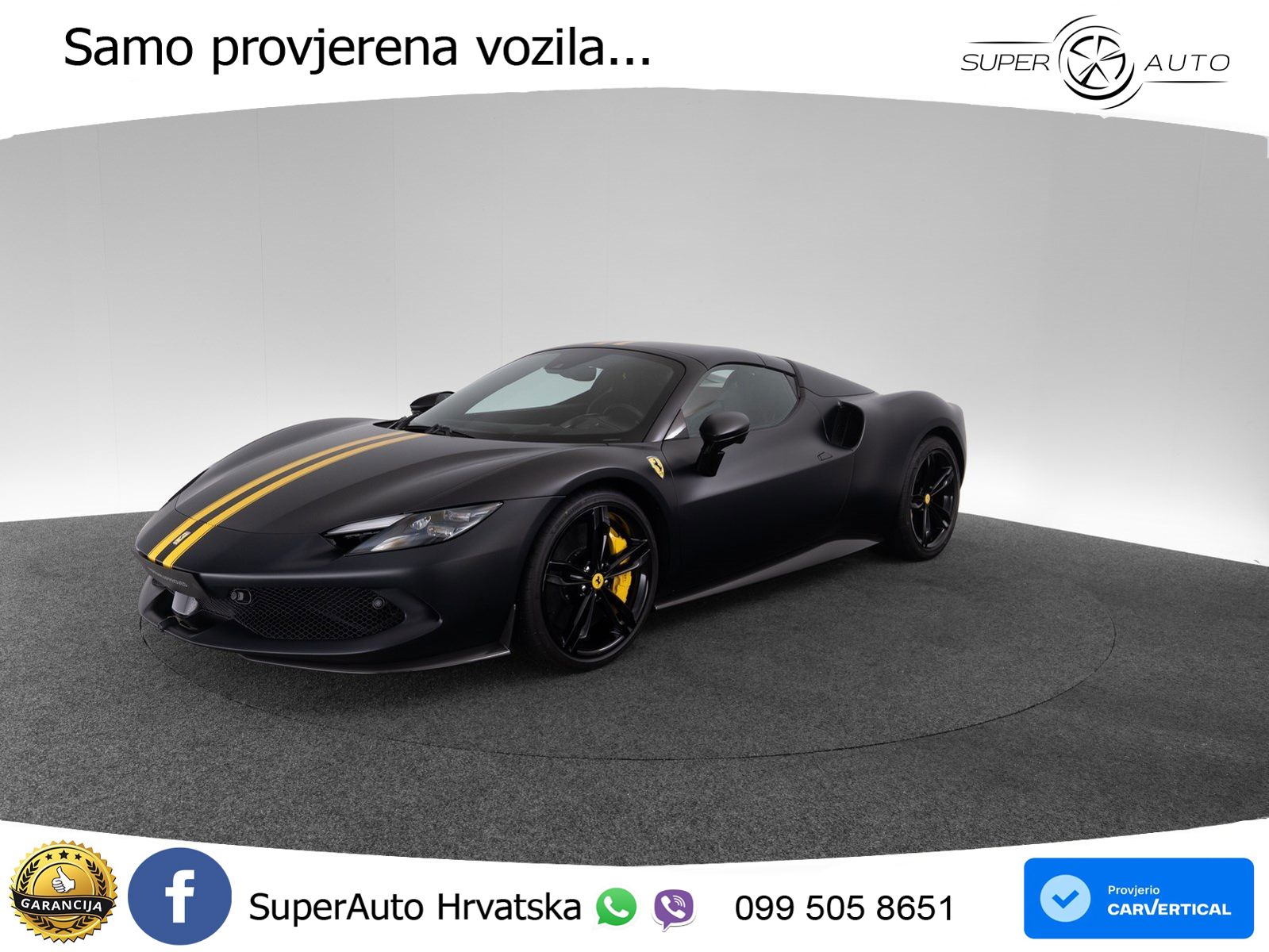 Ferrari 296 GTS 3.0 V6 (830 KS) F1 DCT LED+ACC