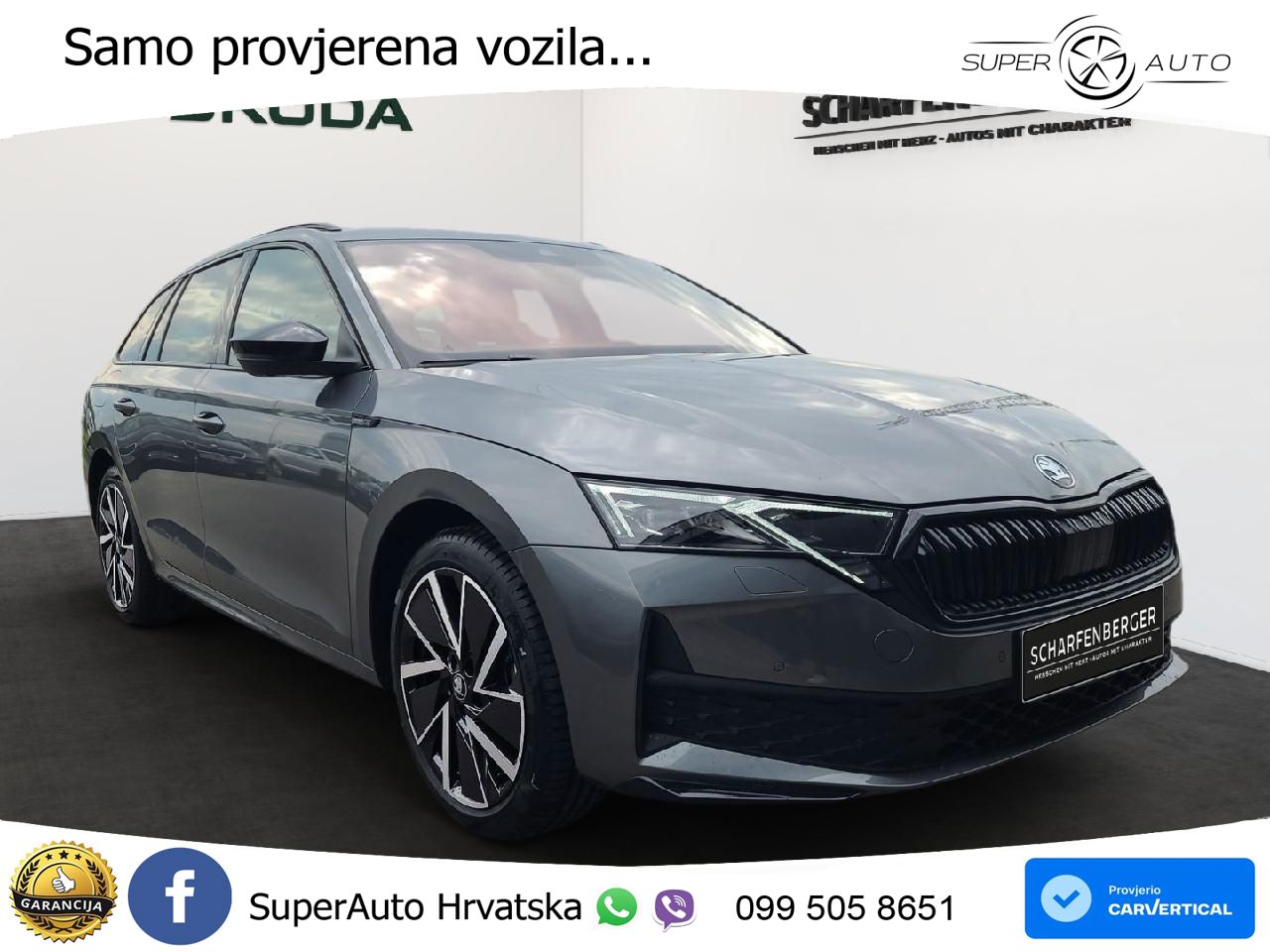 Škoda Octavia Combi 2.0 TDI (150 KS) DSG SportLine LED+GR SJED+ACC