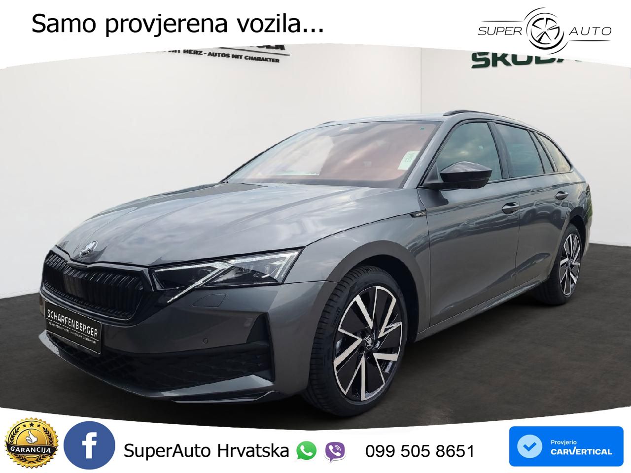 Škoda Octavia Combi 2.0 TDI (150 KS) DSG SportLine LED+GR SJED+ACC