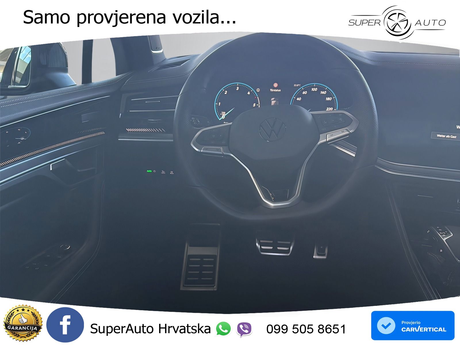 Volkswagen Touareg 3.0 V6 TDI (231 KS) 4MOTION Tiptronic R-Line ZRAČNI+ACC+GR SJED+KAM+PANO