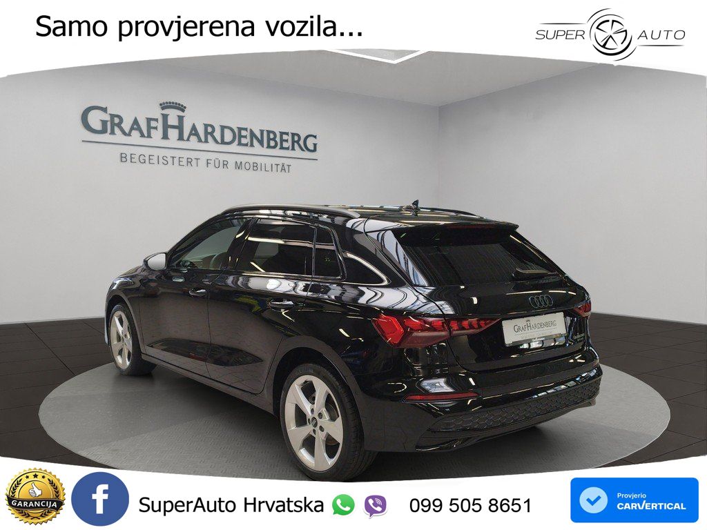 Audi A3 Sportback 30 TFSI (116 KS) Mild Hybrid S tronic advanced LED+GR SJED+ACC