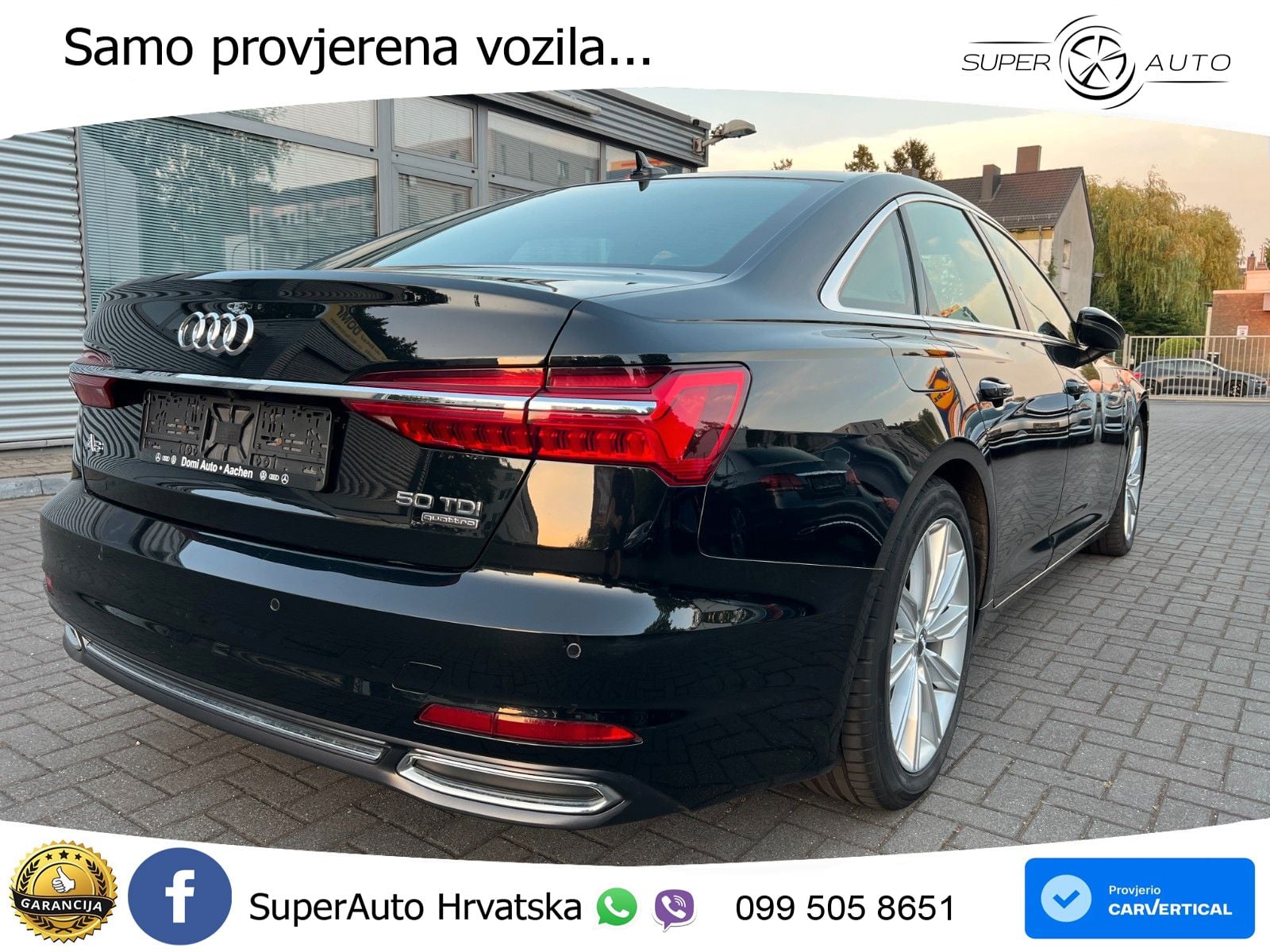 Audi A6 50 TDI V6 (286 KS) quattro tiptronic S line LED+GR SJED+ACC