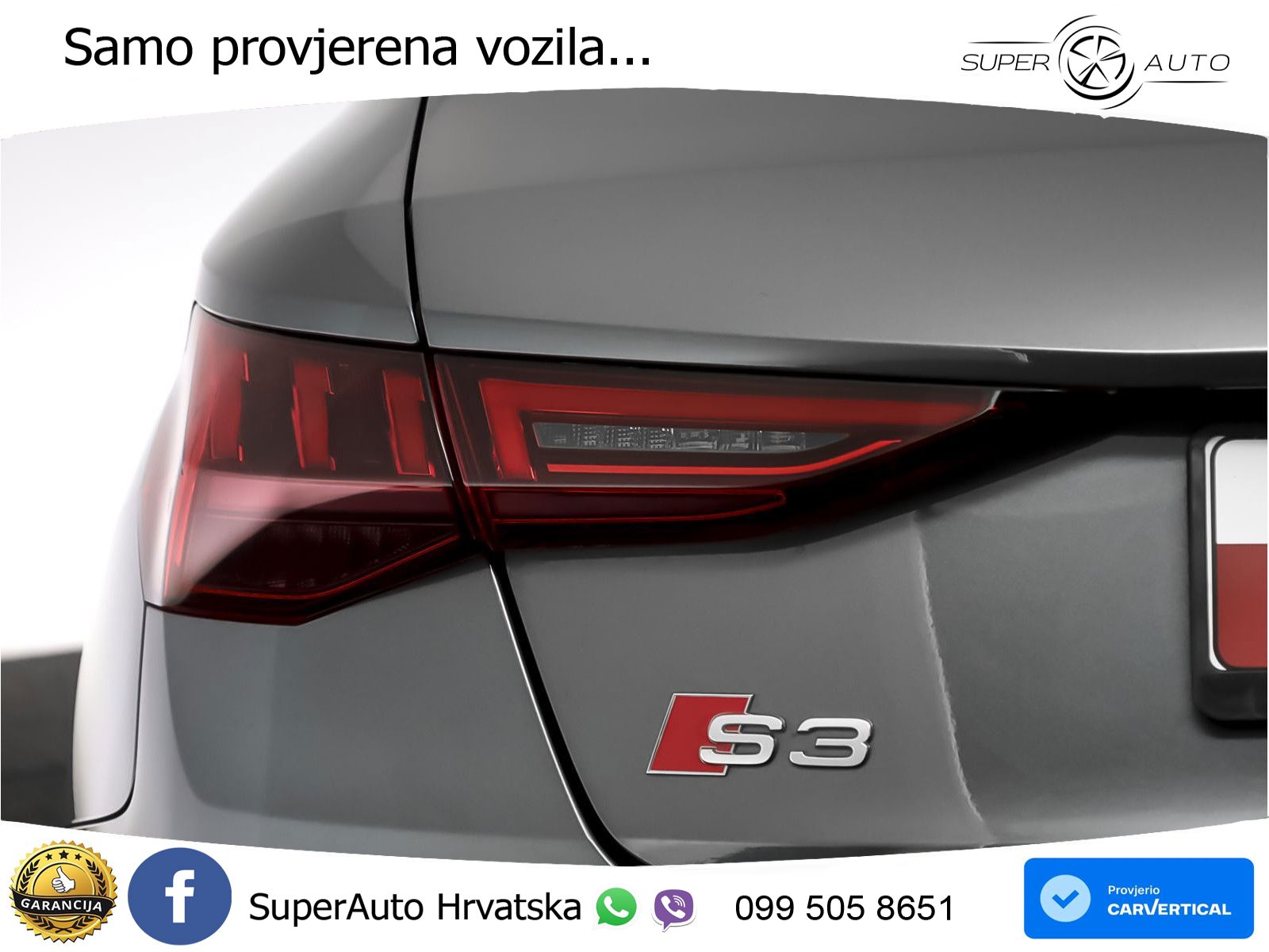Audi S3 2.0 TFSI (310 KS) quattro S tronic MATRIX+GR SJED+KAM