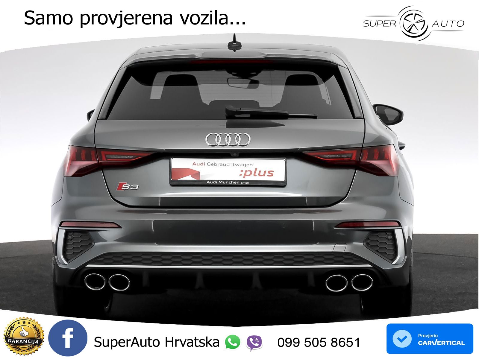 Audi S3 2.0 TFSI (310 KS) quattro S tronic MATRIX+GR SJED+KAM