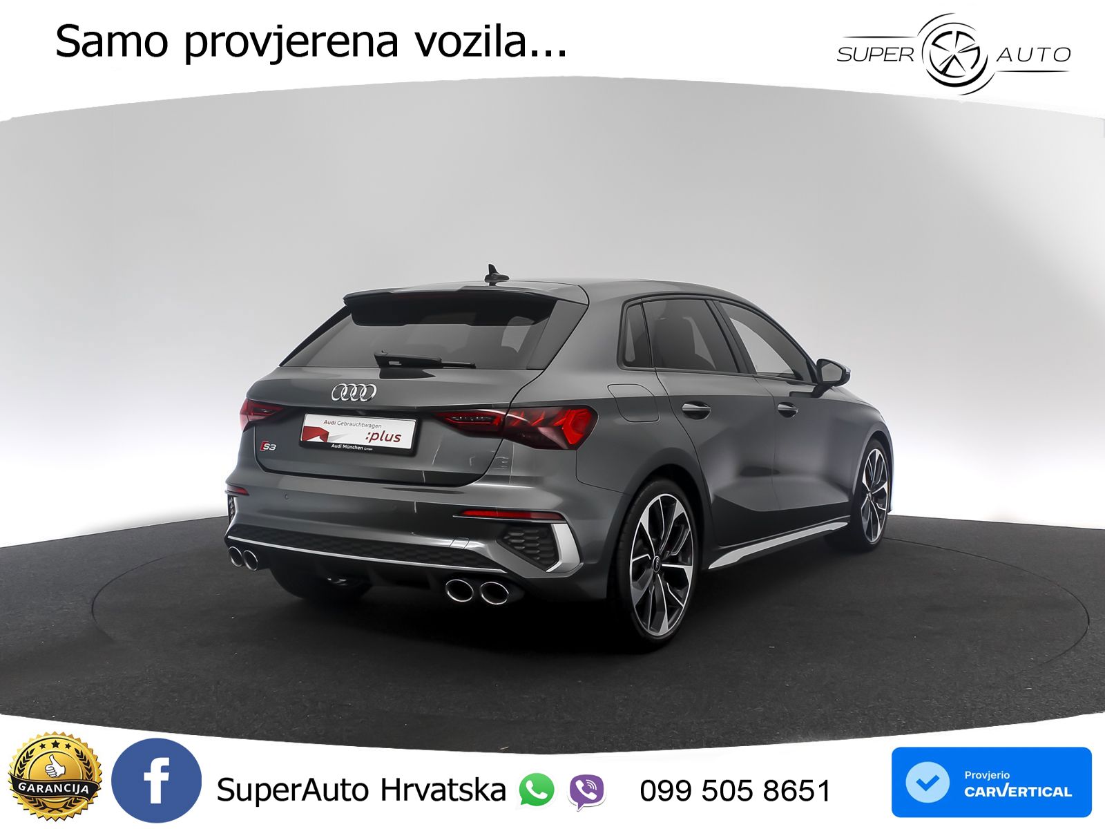 Audi S3 2.0 TFSI (310 KS) quattro S tronic MATRIX+GR SJED+KAM