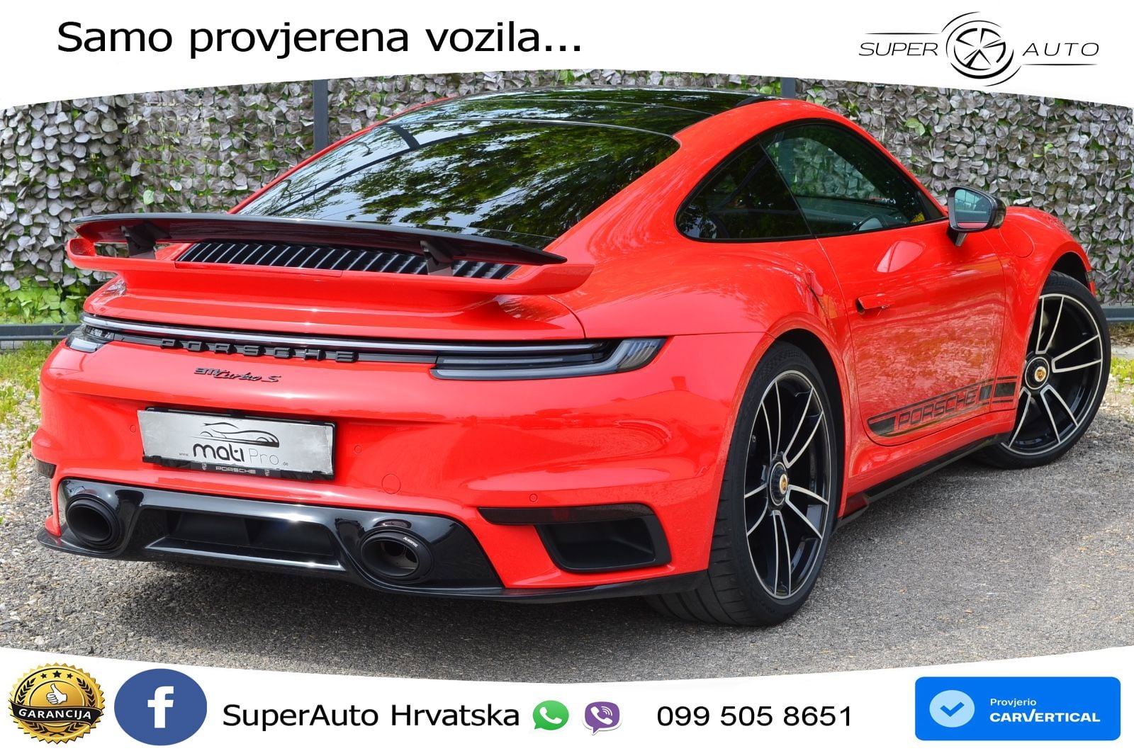 Porsche 911 Turbo S 3.8 (650 KS) PDK ZRAČNI+ACC+GR SJED+KAM+PANO
