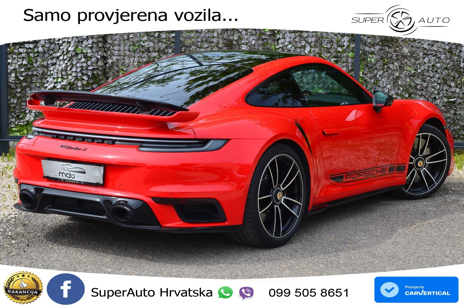 Porsche 911 Turbo S 3.8 (650 KS) PDK ZRAČNI+ACC+GR SJED+KAM+PANO