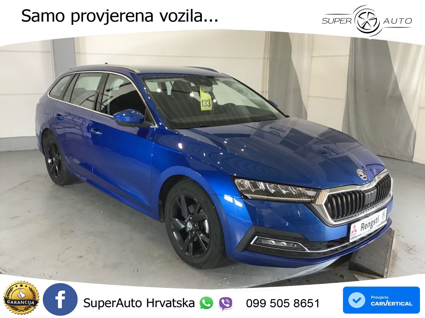 Škoda Octavia Combi 1.5 TSI (150 KS) DSG LED+GR SJED+ACC