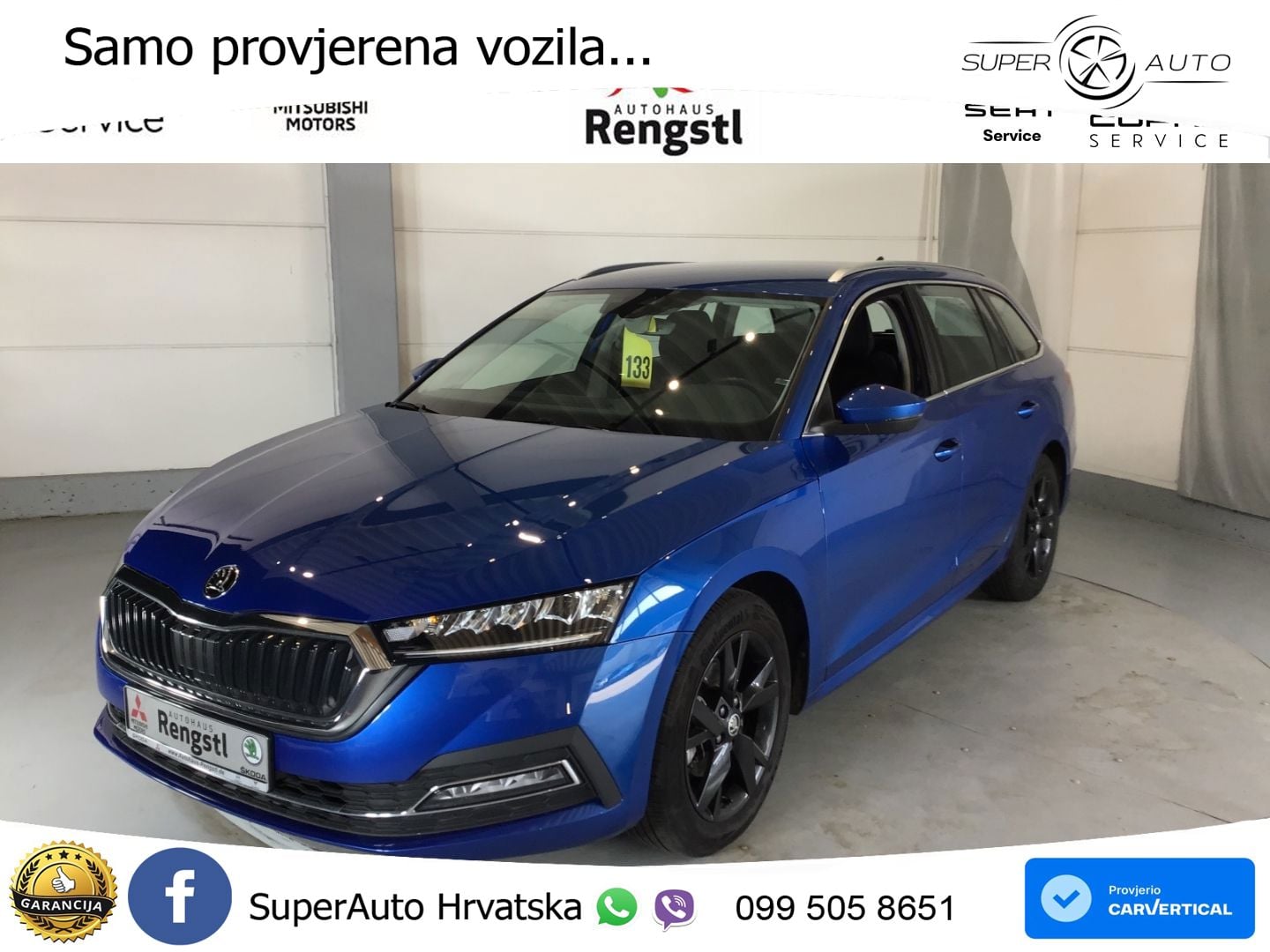 Škoda Octavia Combi 1.5 TSI (150 KS) DSG LED+GR SJED+ACC