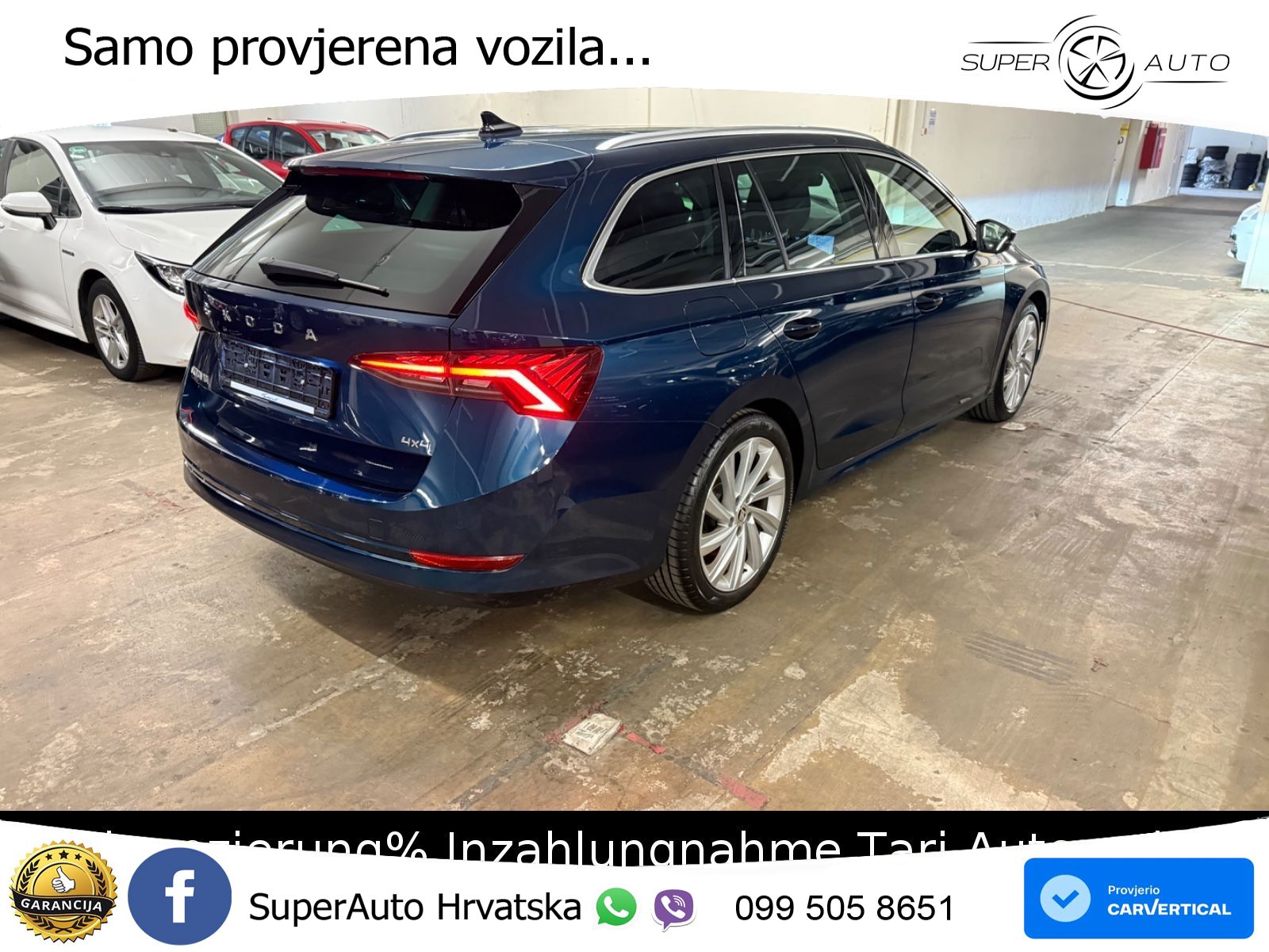 Škoda Octavia Combi 2.0 TSI (190 KS) 4x4 DSG LED+GR SJED+ACC