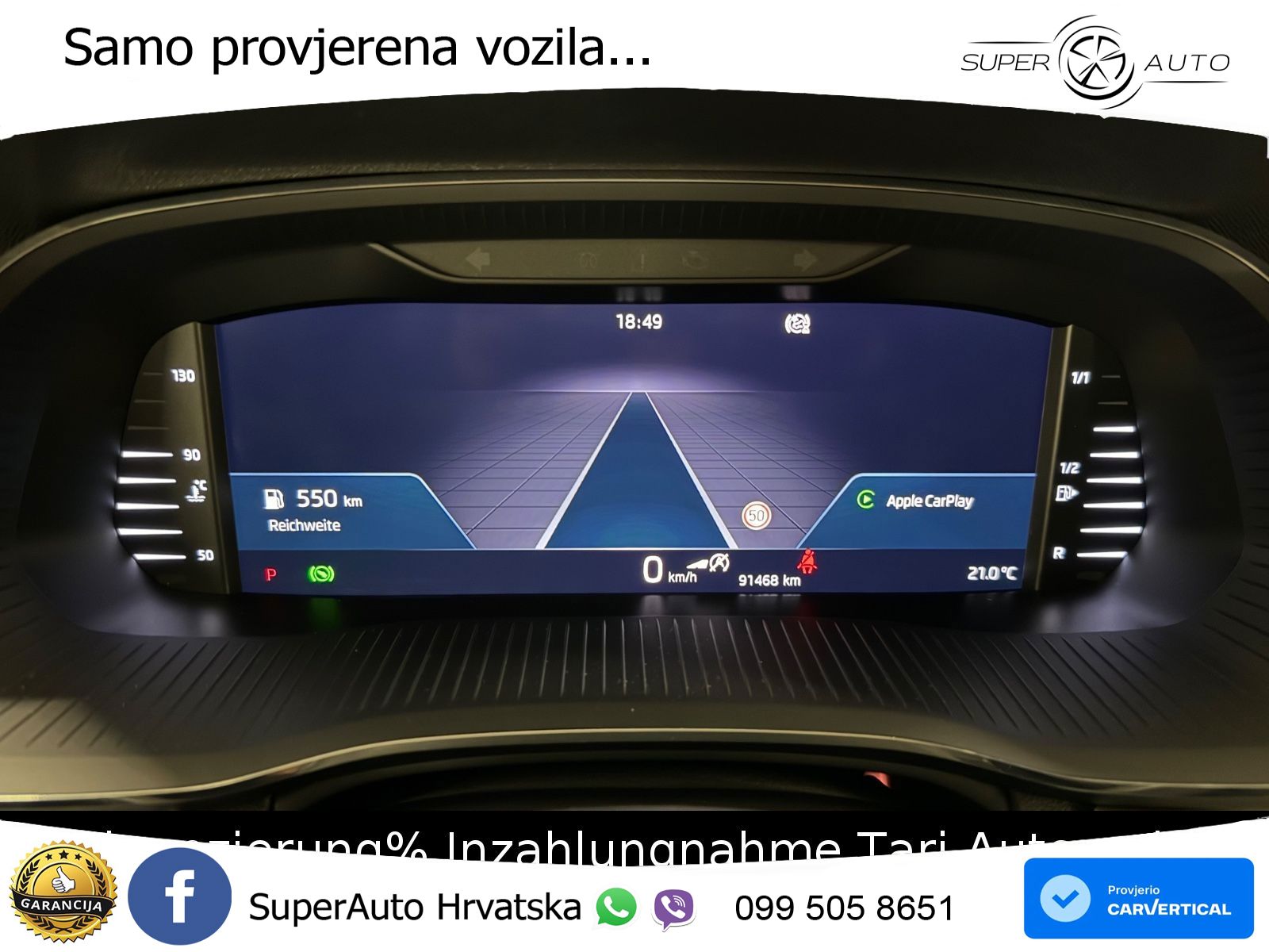Škoda Octavia Combi 2.0 TSI (190 KS) 4x4 DSG LED+GR SJED+ACC