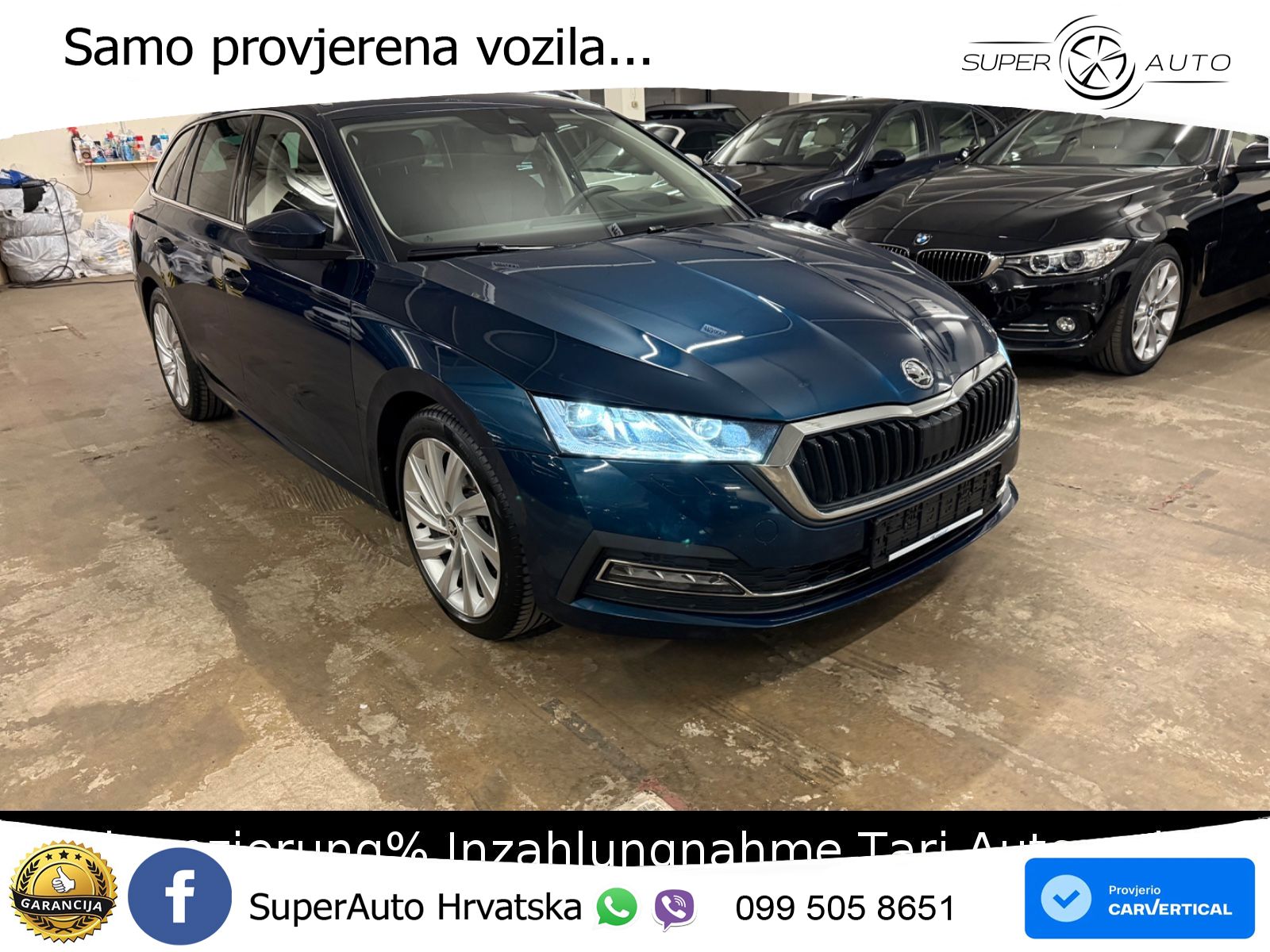 Škoda Octavia Combi 2.0 TSI (190 KS) 4x4 DSG LED+GR SJED+ACC