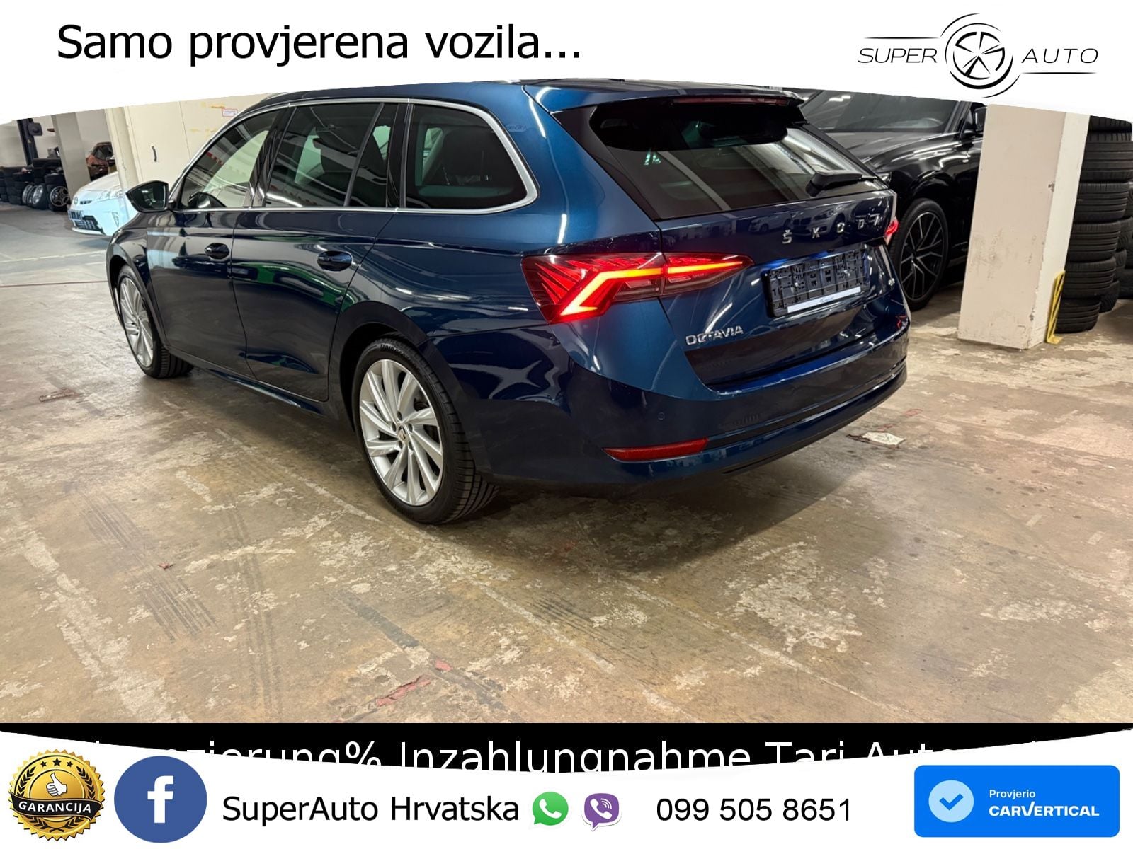 Škoda Octavia Combi 2.0 TSI (190 KS) 4x4 DSG LED+GR SJED+ACC