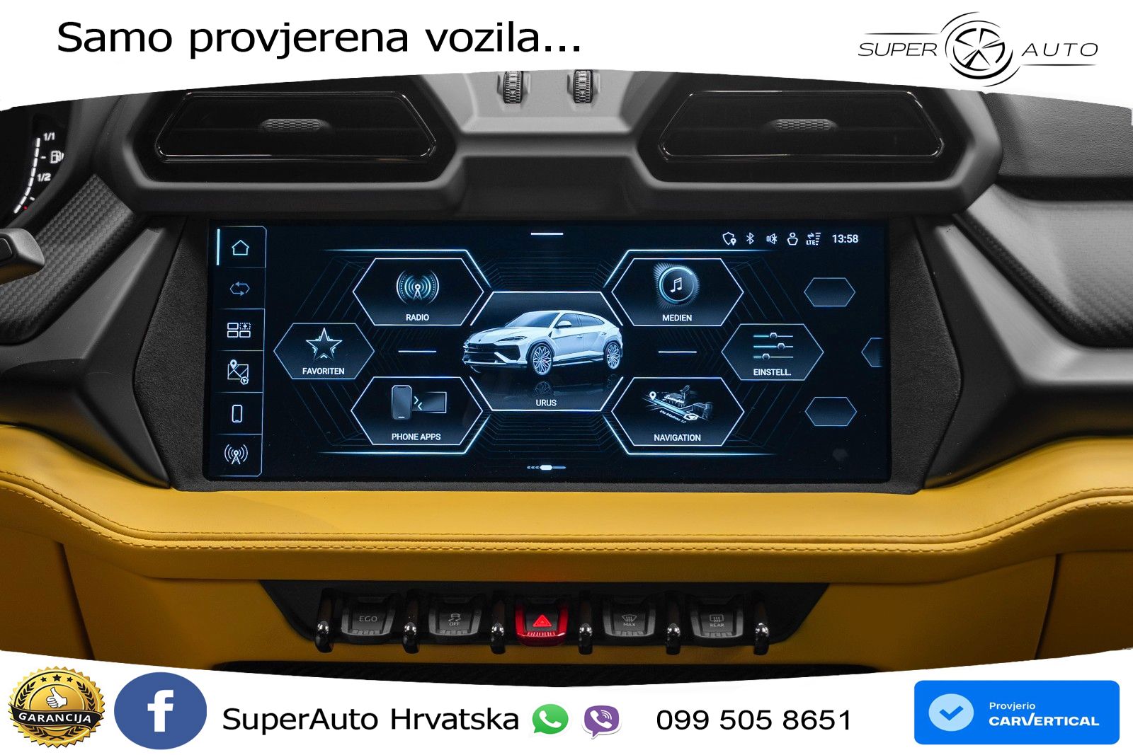 Lamborghini Urus SE 4.0 V8 (800 KS) 4WD Automatic ACC+HEAD+4xGR SJED+360+PANO