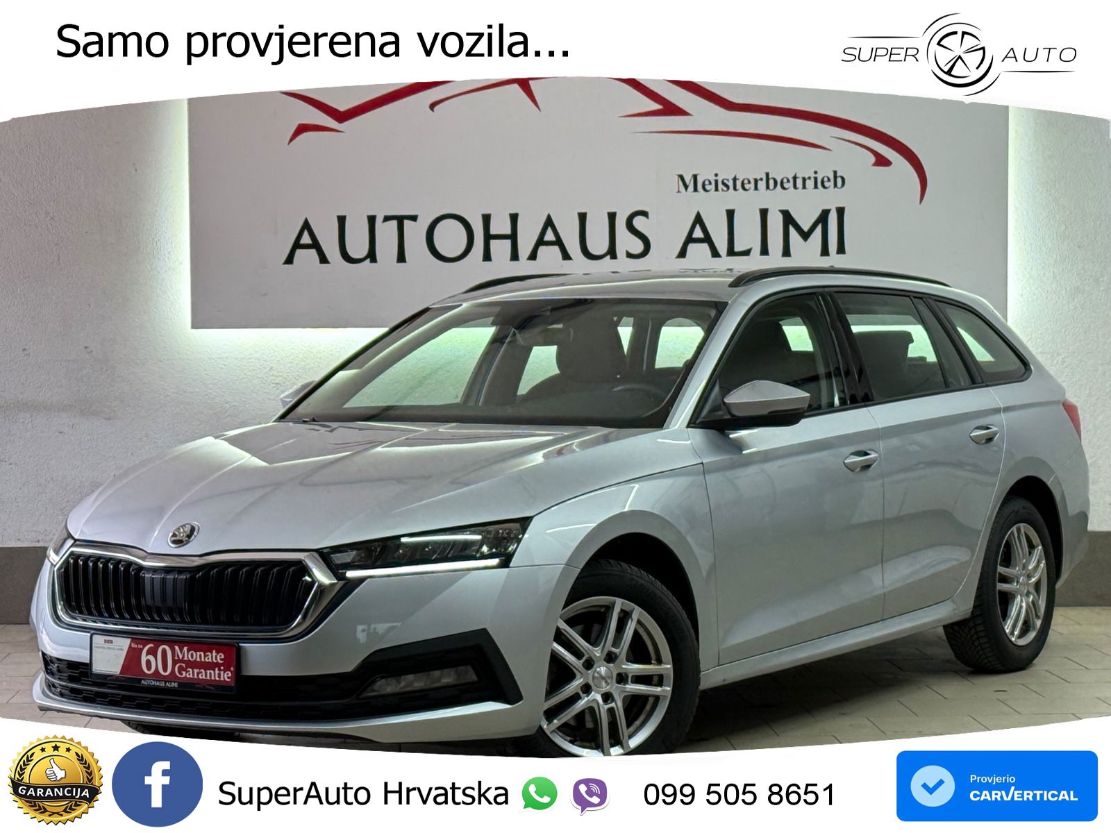 Škoda Octavia Combi 2.0 TDI (150 KS) DSG LED+GR SJED+ACC