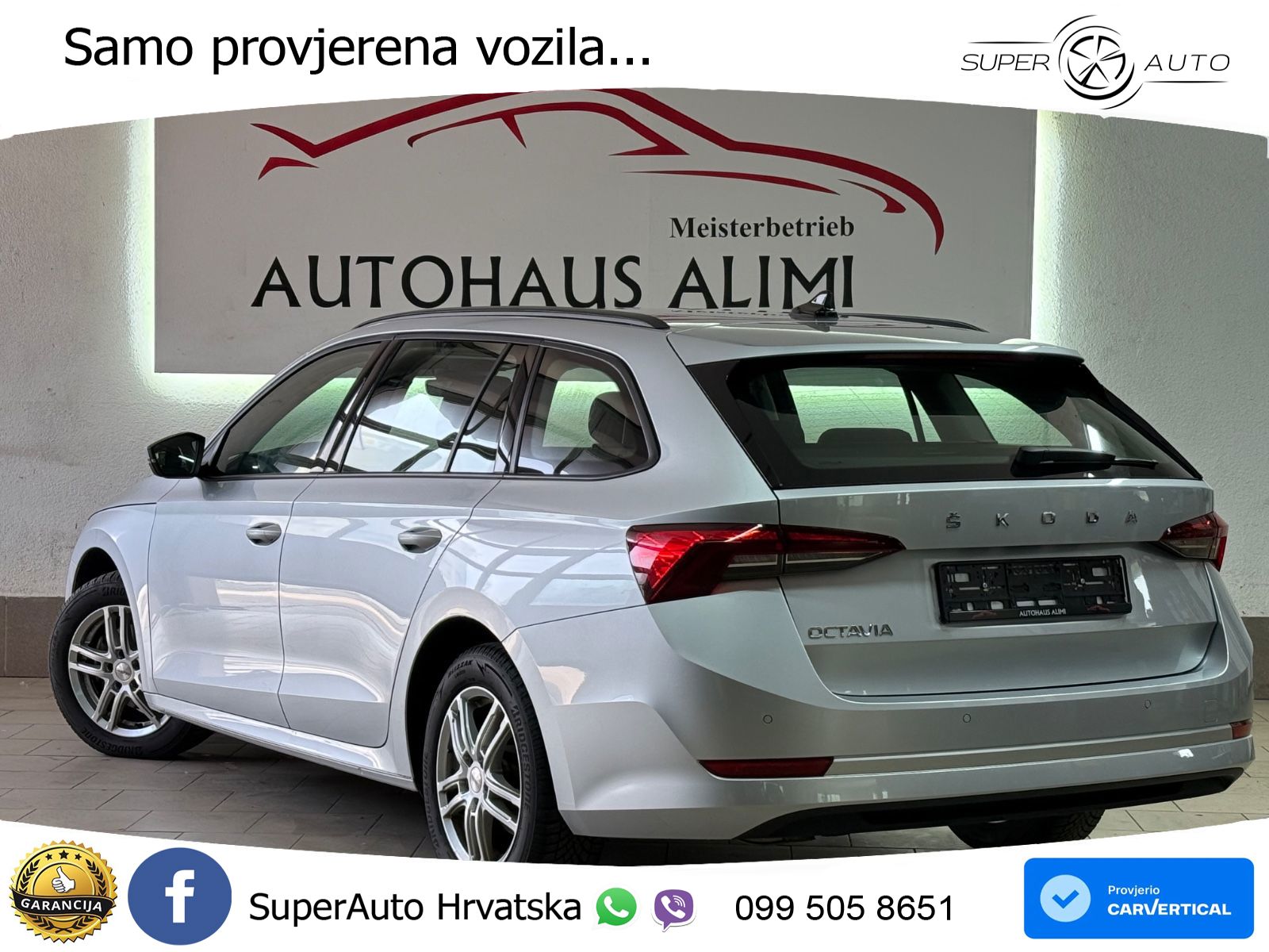 Škoda Octavia Combi 2.0 TDI (150 KS) DSG LED+GR SJED+ACC