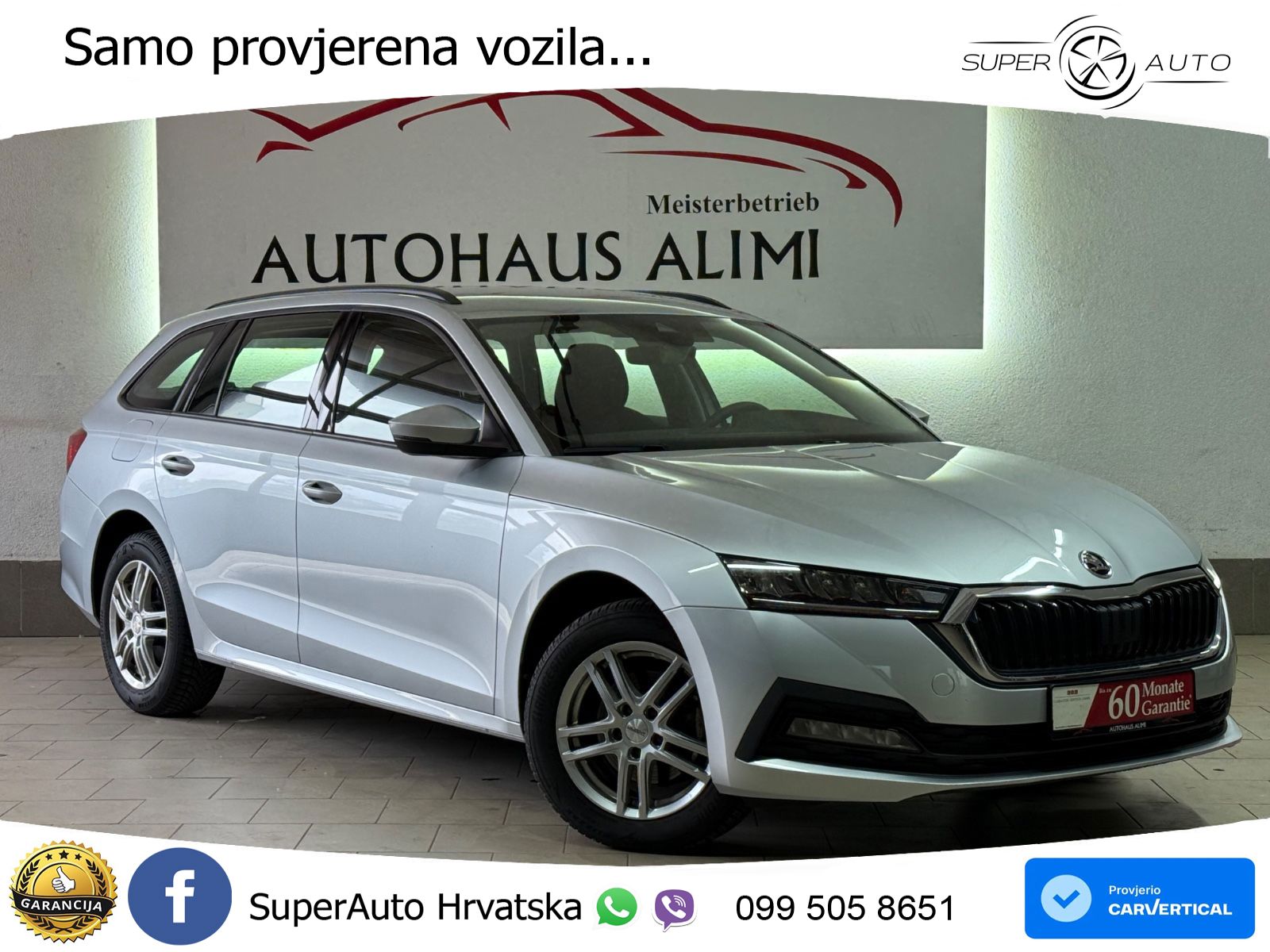Škoda Octavia Combi 2.0 TDI (150 KS) DSG LED+GR SJED+ACC