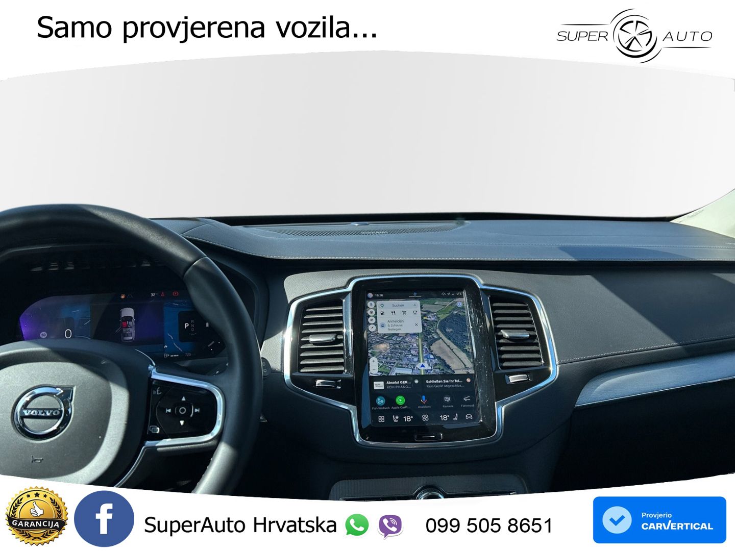Volvo XC90 2.0 B5 Diesel AWD Automatic ACC+GR SJED+360+PANO