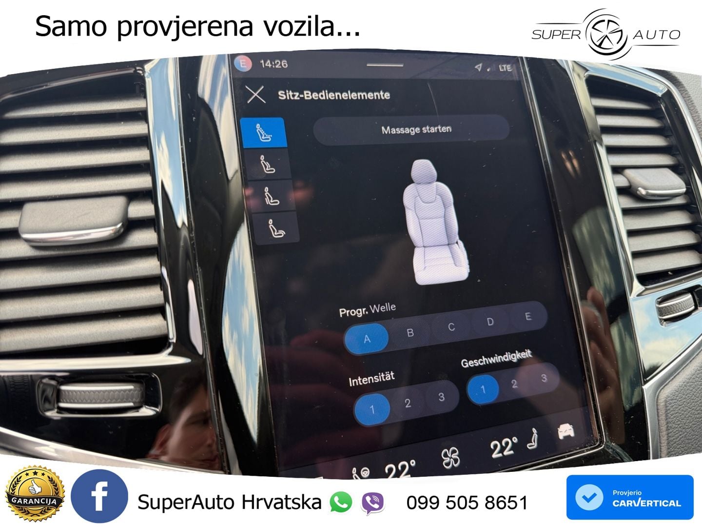 Volvo XC90 2.0 B5 Diesel AWD Automatic ZRAČNI+ACC+GR SJED+KAM+PANO