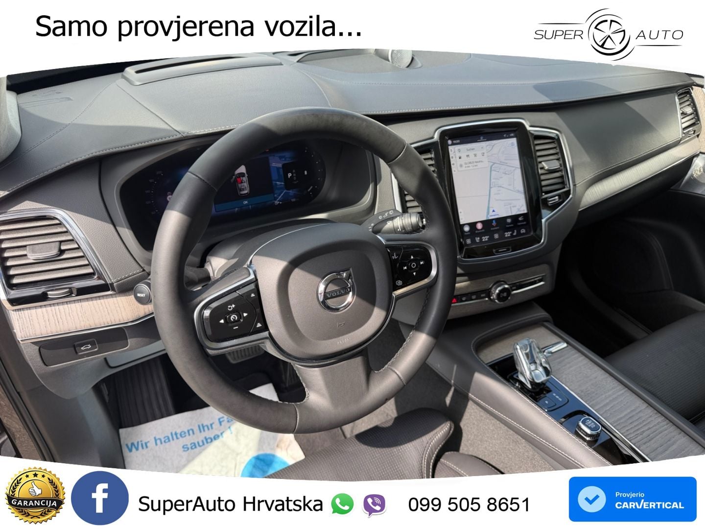 Volvo XC90 2.0 B5 Diesel AWD Automatic ZRAČNI+ACC+GR SJED+KAM+PANO