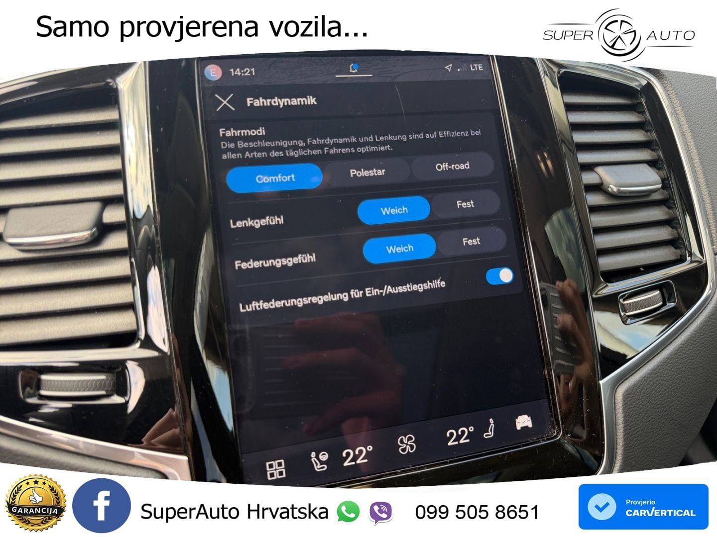 Volvo XC90 2.0 B5 Diesel AWD Automatic ZRAČNI+ACC+GR SJED+KAM+PANO