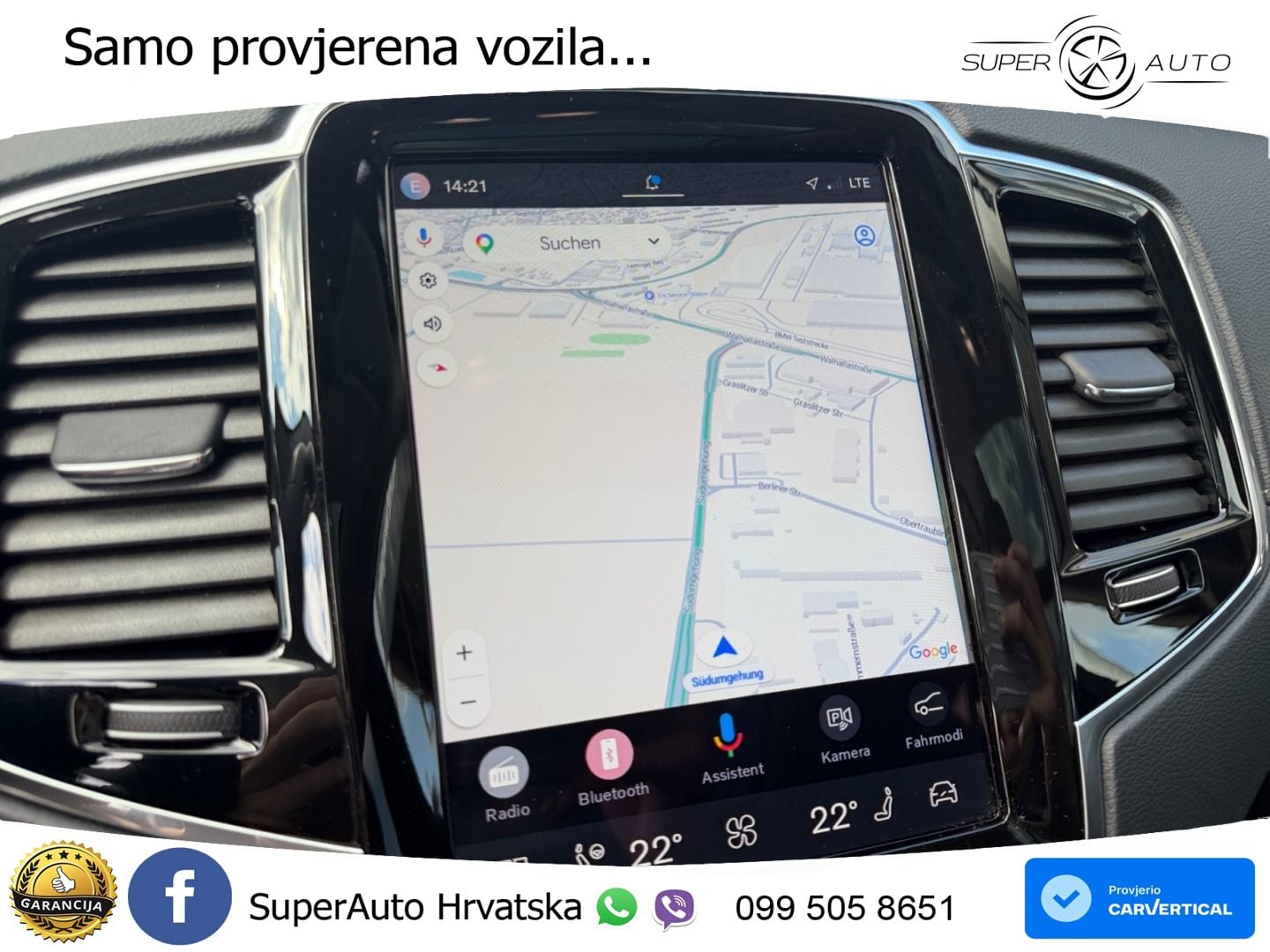 Volvo XC90 2.0 B5 Diesel AWD Automatic ZRAČNI+ACC+GR SJED+KAM+PANO
