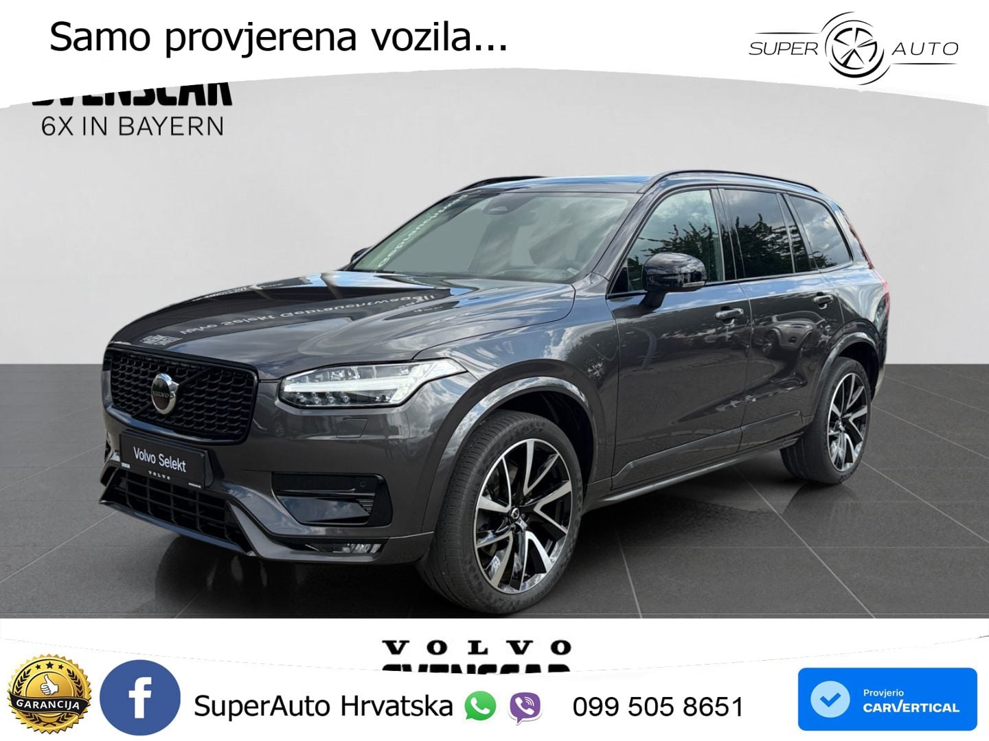 Volvo XC90 2.0 B5 Diesel AWD Automatic ZRAČNI+ACC+GR SJED+KAM+PANO